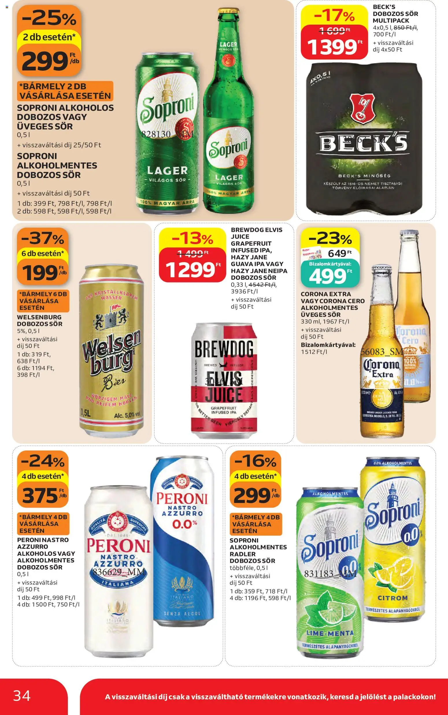 Auchan akciós ujság - amely érvényes a következő dátumtól: 2026.10.22. | Oldal: 34