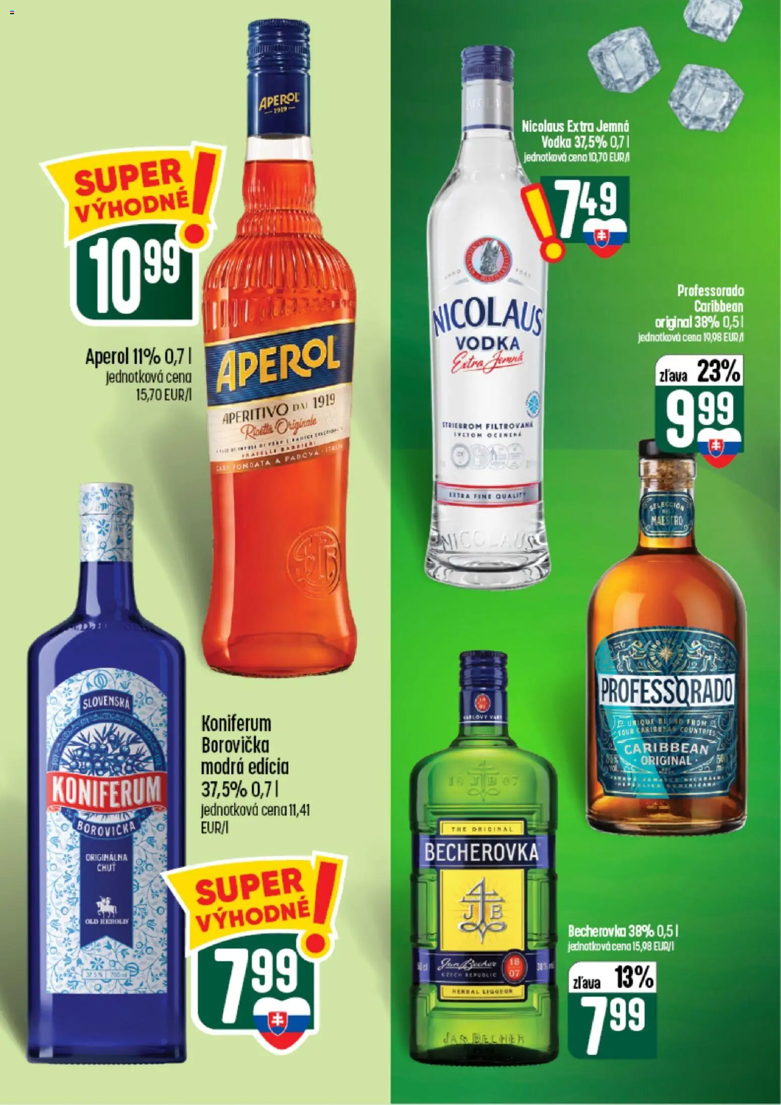 Nové COOP Jednota akcie – leták je platný od 26.08.2026 | Strana: 56 | Produkty: Becherovka, Koniferum, Vodka, Jar