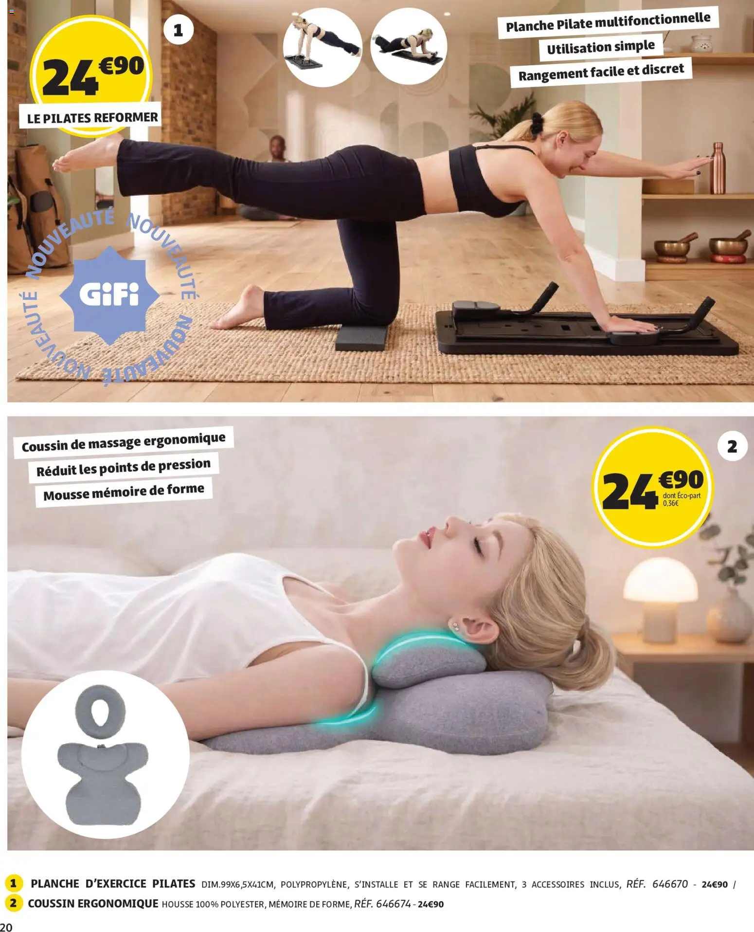 {H1} | Page: 20 | Produits: Coussin de massage, Mousse