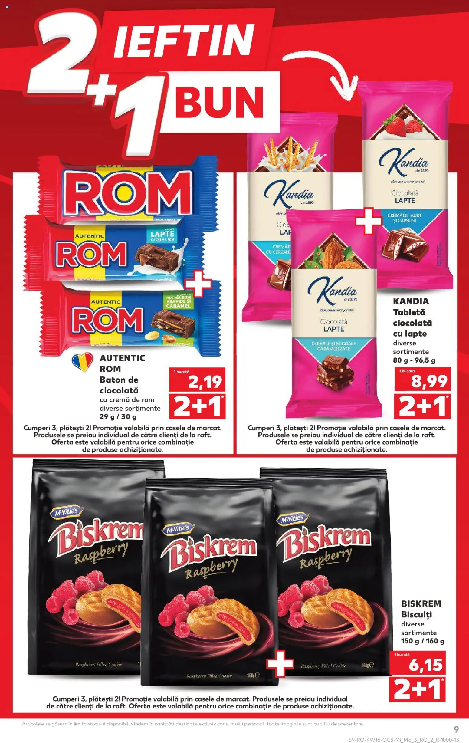 Noul catalog Kaufland – valabil de la 15.04.2026 | Pagină: 9 | Produse: Tabletă, Lapte, Cremă, Biscuiți