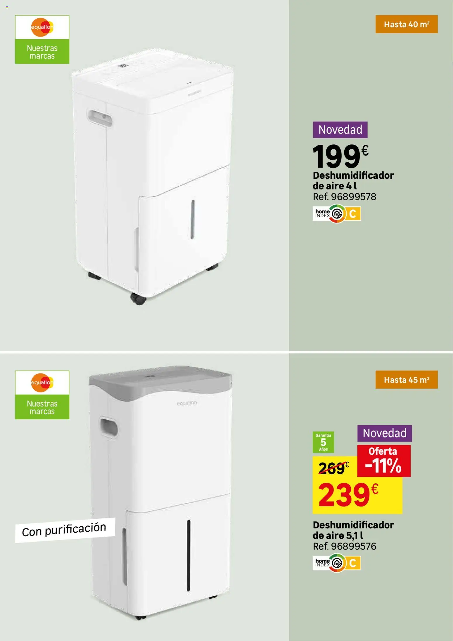 Leroy Merlin Calor en casa y mucho ahorro │ válido desde el 20/10/2026 | Página: 116 | Productos: Deshumidificador