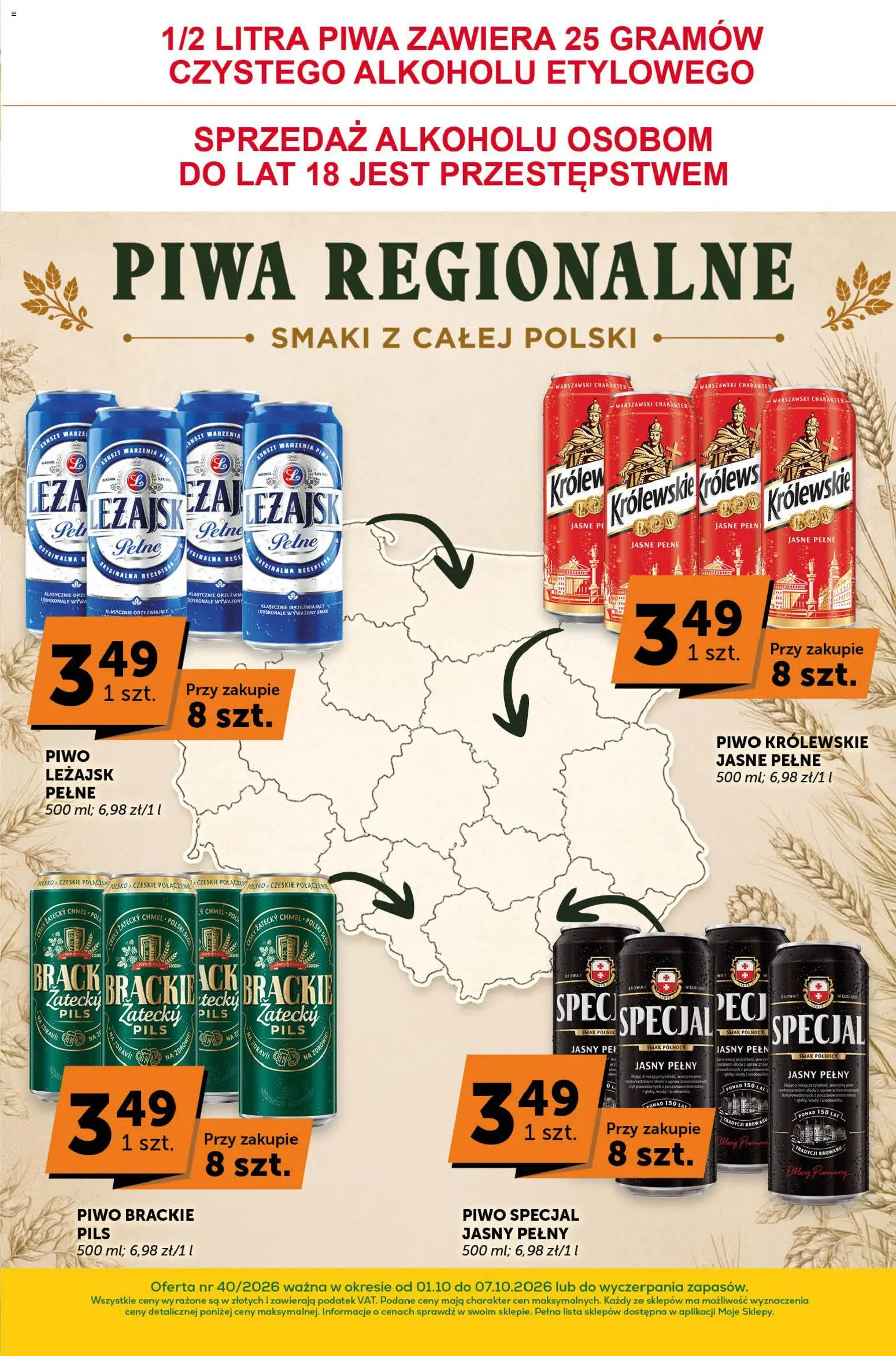 Euro Sklep gazetka - Sprawdź, co więcej od 01.10.2026 | Strona: 8 | Produkty: Piwo Królewskie, Piwo, Piwo Leżajsk