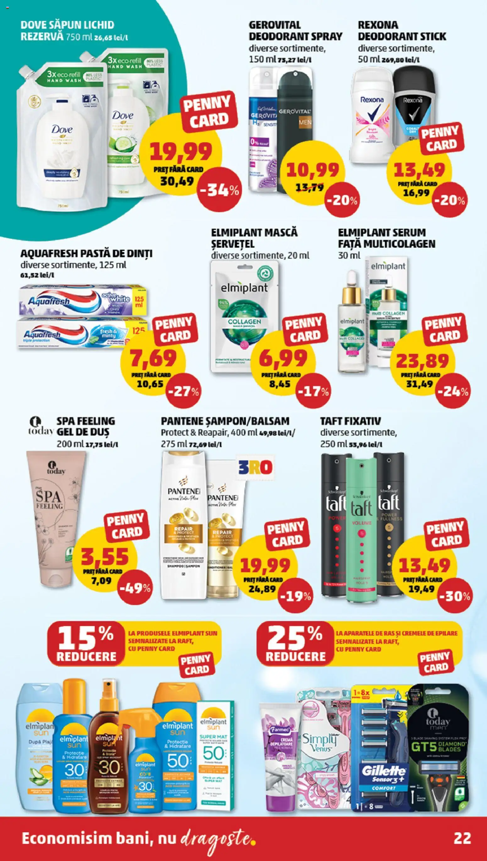 Noul catalog PENNY – valabil de la 13.05.2026 | Pagină: 22 | Produse: Duș, Cremă, Gel de duș, Deodorant