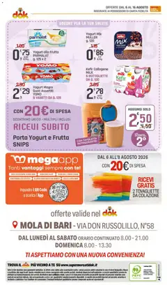 Anteprima del volantino DOK volantino Riapertura Mola di Bari valido a partire dal 06/08/2026 | Pagina: 24