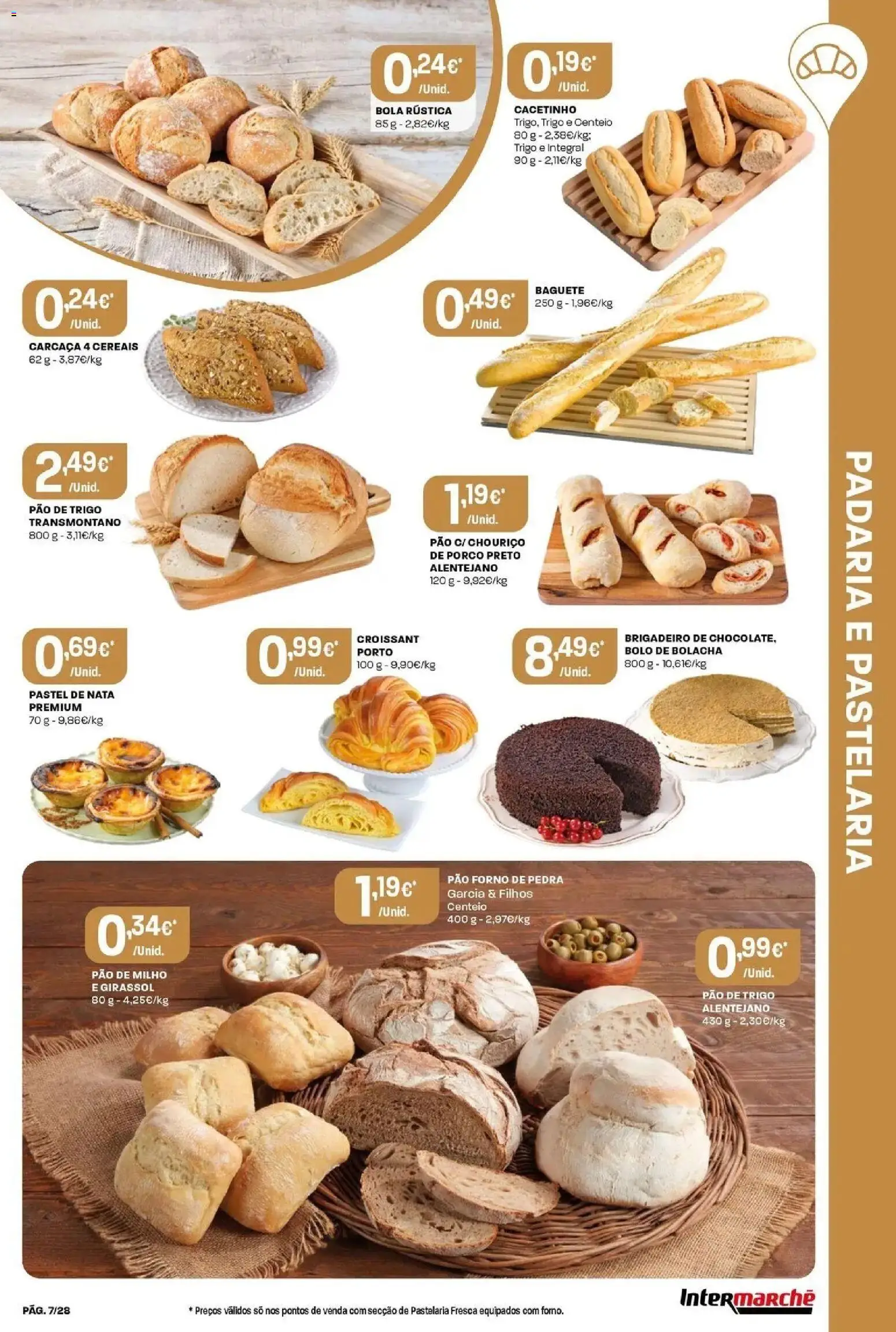Intermarché - Isto é que são preços BAIXOS │ válido de 04.06.2026 | Página: 7 | Produtos: Forno, Padaria, Centeio, Milho
