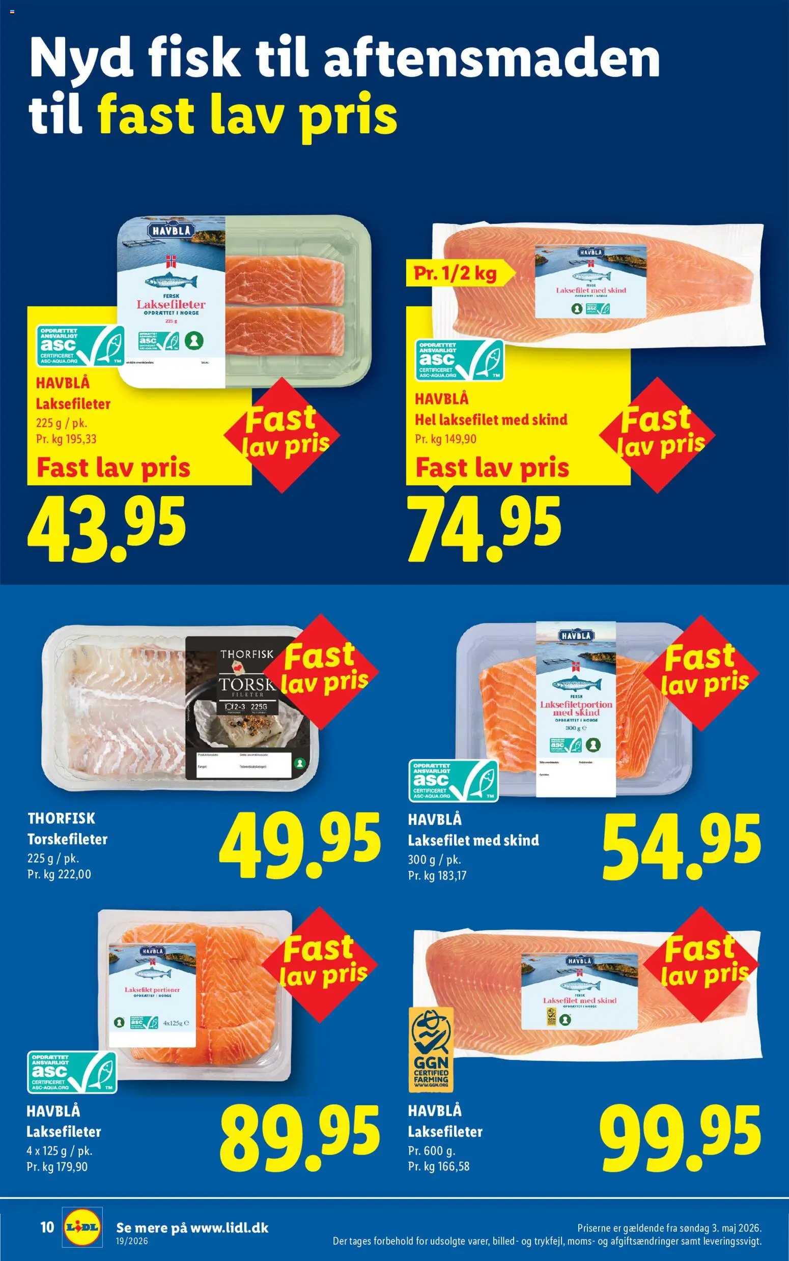 Lidl tilbudsavis – gyldig fra 03.05.2026 | Side: 10 | Produkter: Fisk, Torsk