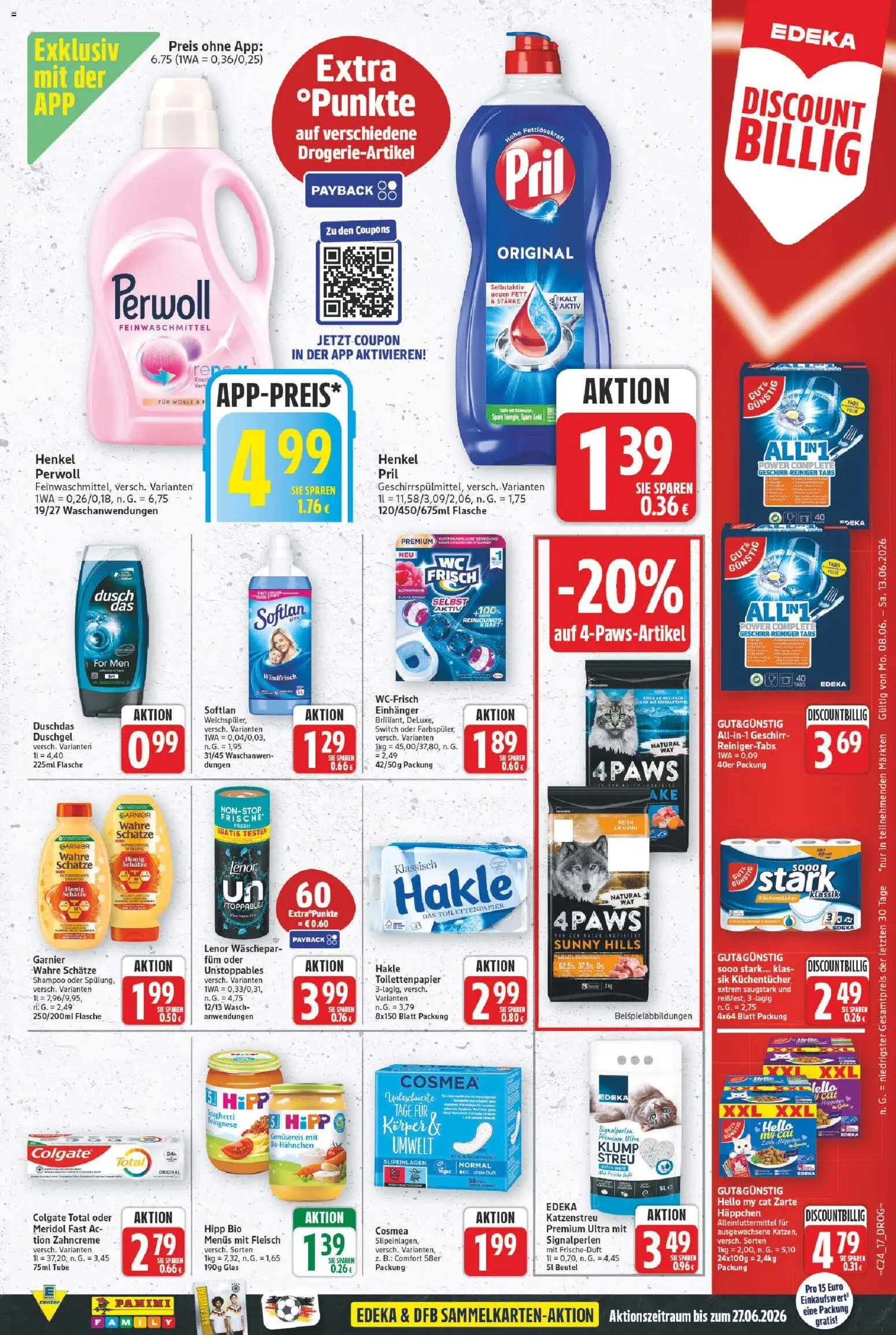 E center Prospekt – gültig ab 08.06.2026 | Seite: 20 | Produkte: Duft, Shampoo, Pril, Fleisch