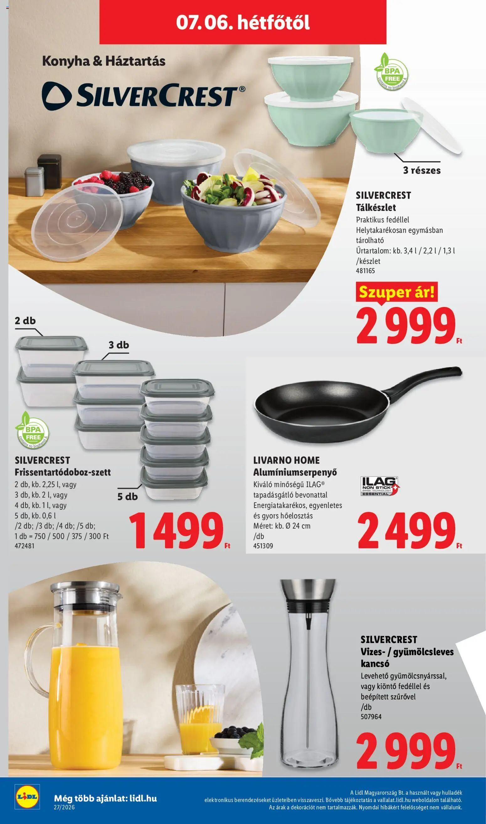 Lidl akciós ujság - amely érvényes a következő dátumtól: 2026.07.02. | Oldal: 24