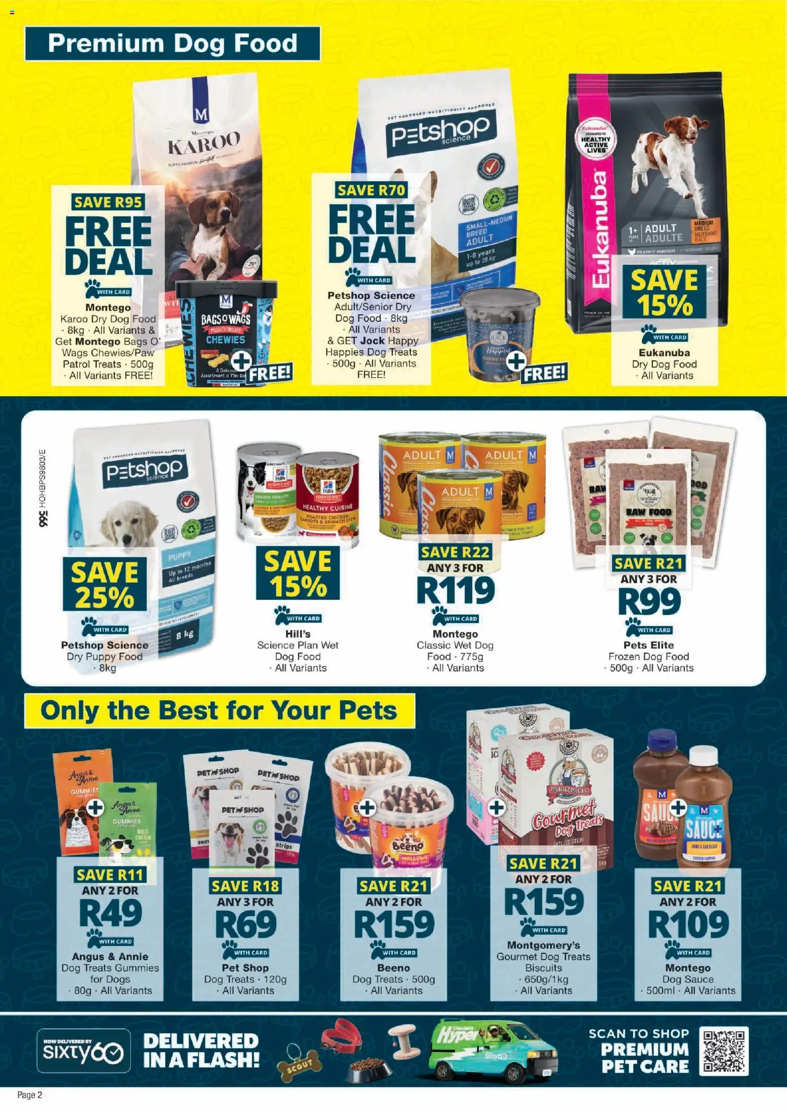 New Checkers catalogue – valid from 24/08/2026 | Page: 2 | Products: Biscuits, Carrots, Sauce, Dog food