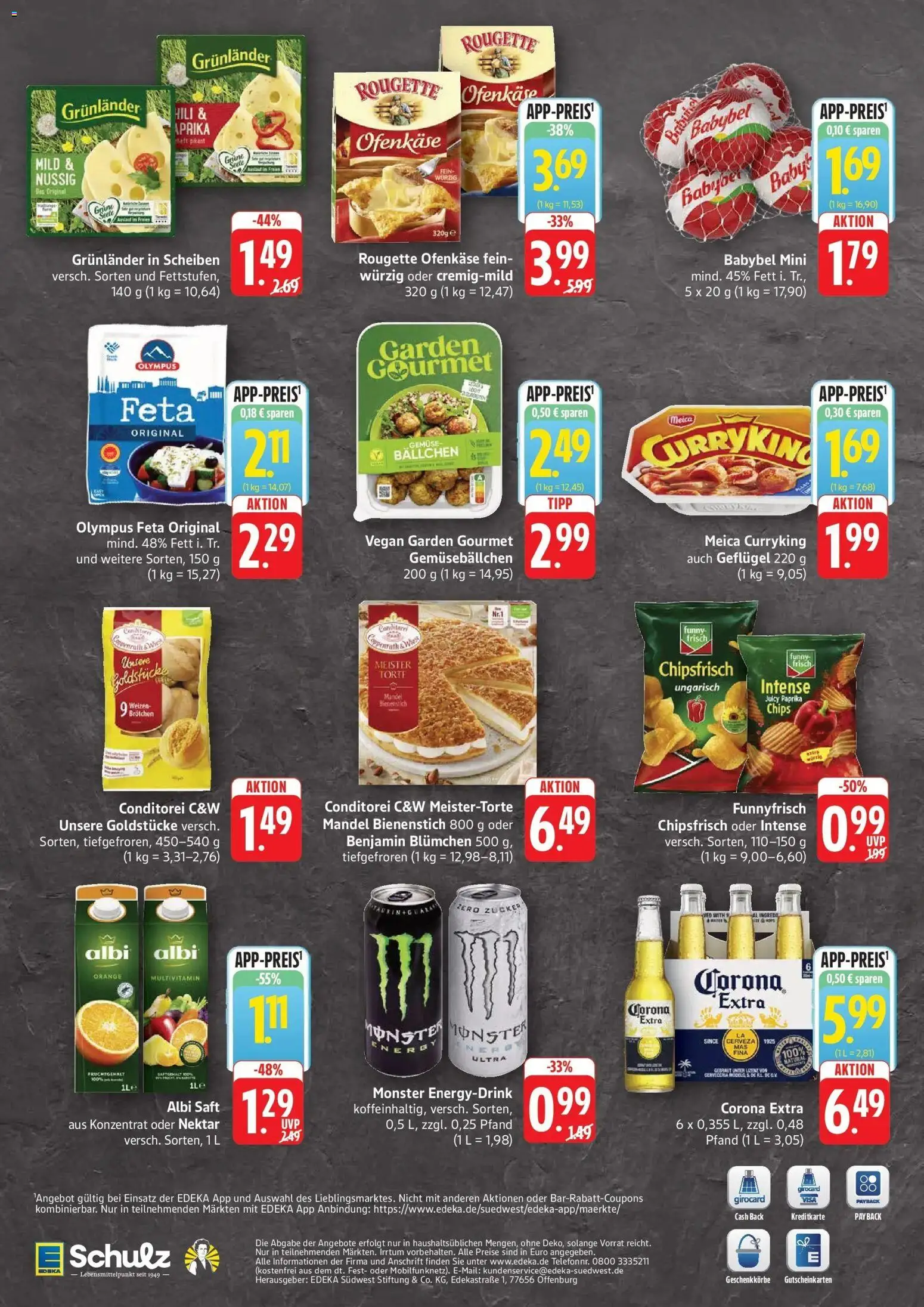Edeka Prospekt Waldshut-Tiengen (ab 28.09.2026) » Angebote Online | Seite: 2 | Produkte: Funny frisch, Paprika, Babybel, Saft