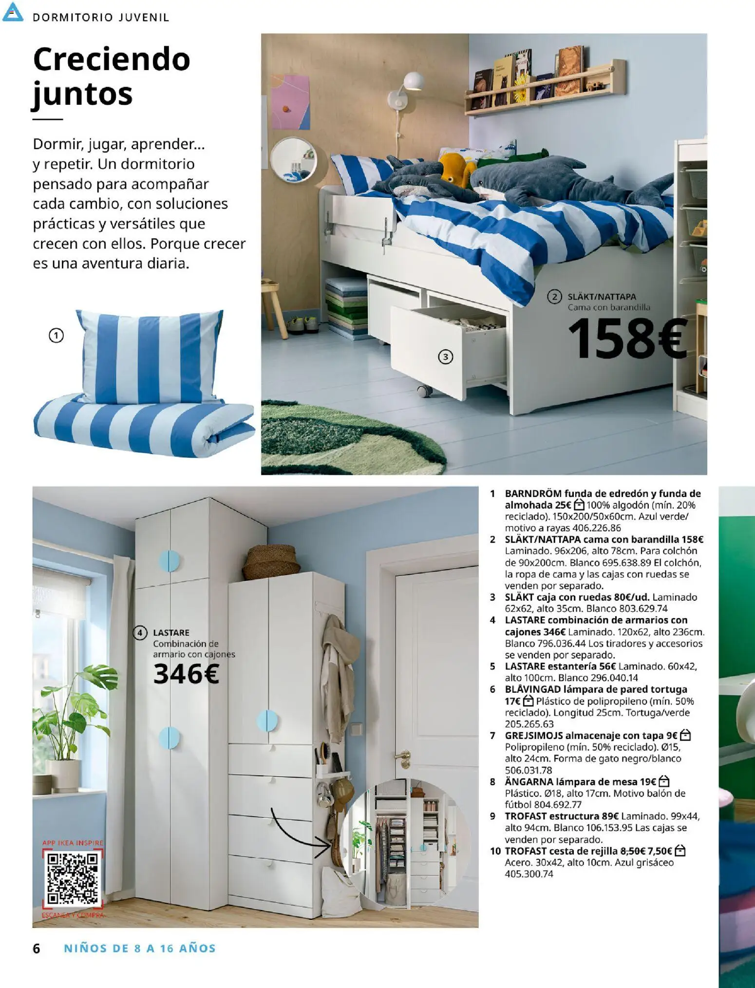 IKEA - Niños │ válido desde el 01/09/2026 | Página: 6 | Productos: Ropa de cama, Algodón, Cama, Armario