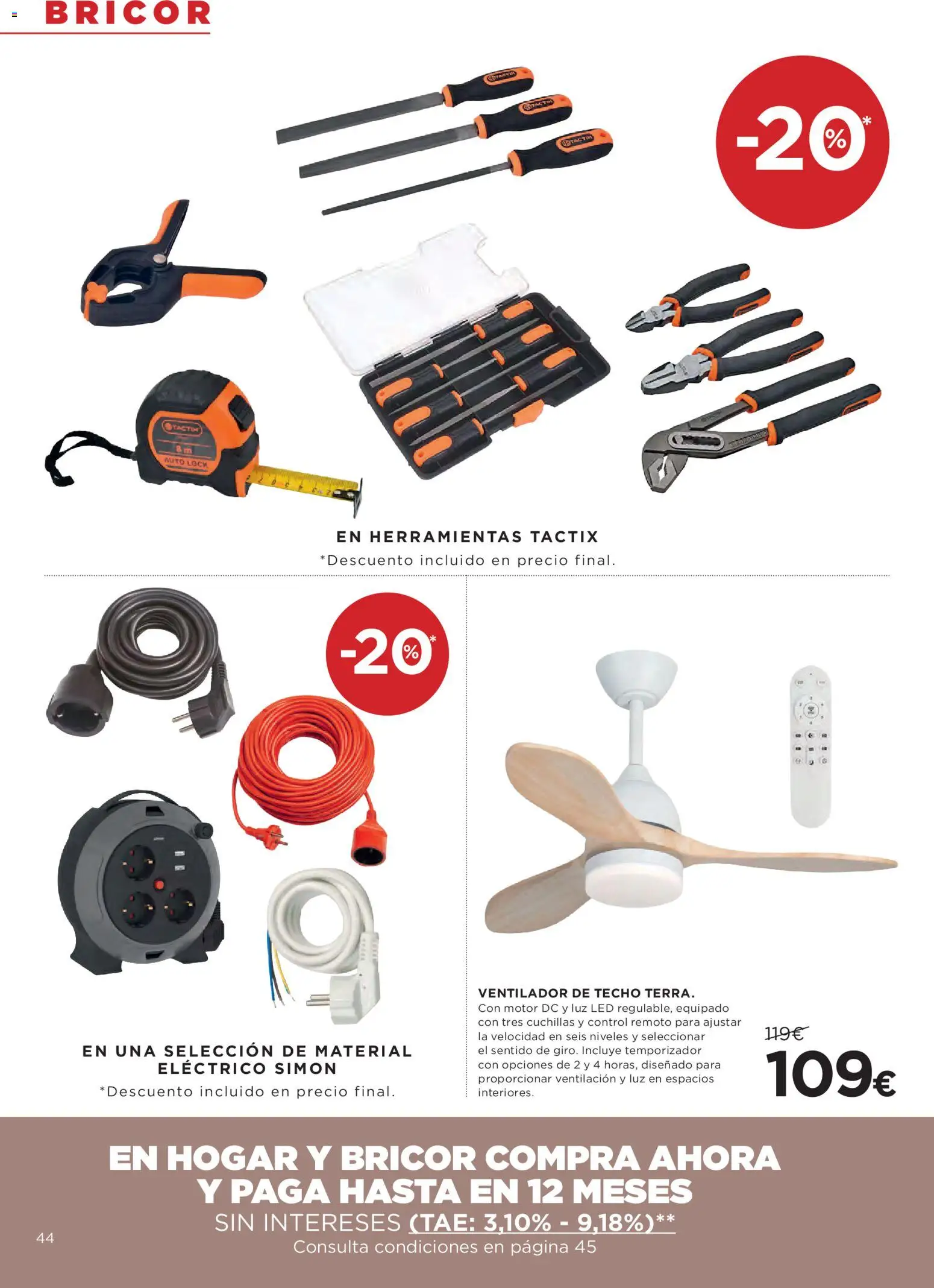 Hipercor catálogo │ válido desde el 30/07/2026 | Página: 44 | Productos: Ventilador