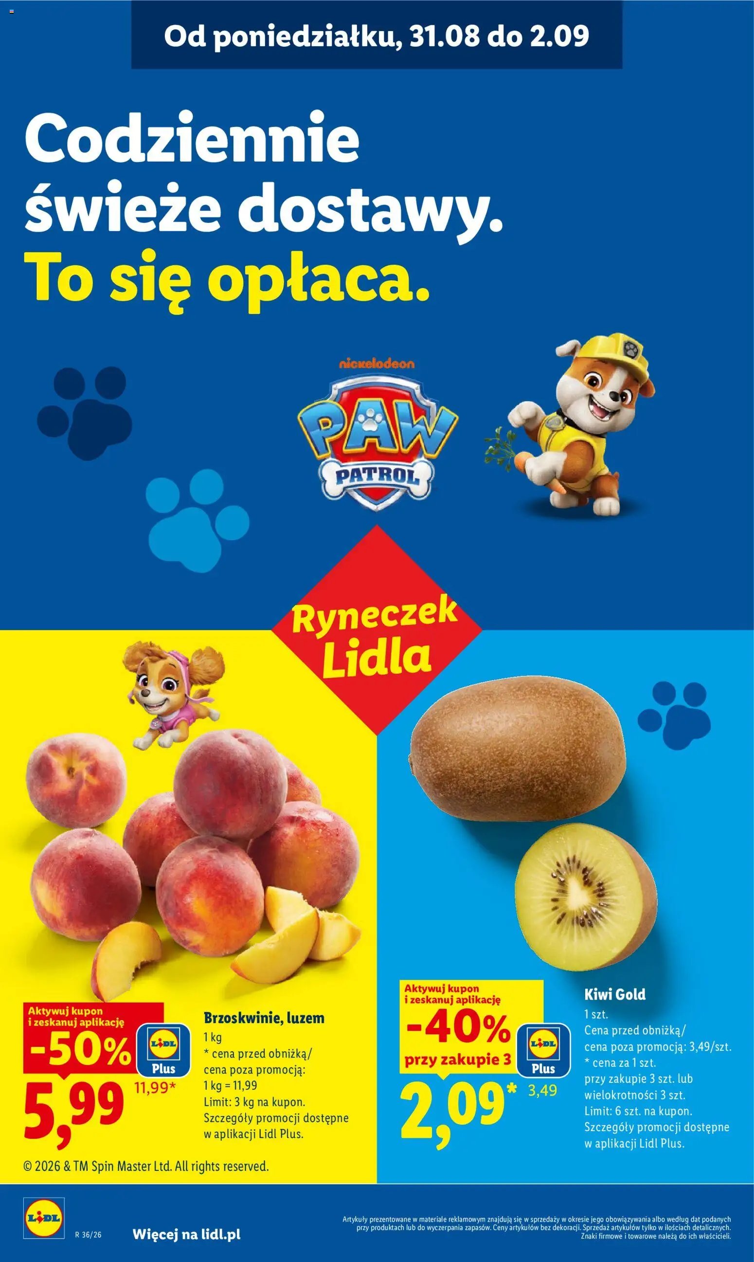 Lidl Polsko leták od 31.08.2026 | Strana: 38 | Produkty: Kiwi