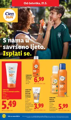 Lidl CRIVIT Find your move - Pregled kataloga iz trgovine Lidl, vrijedi od 18.05.2026 | Stranica: 30 | Proizvodi: Parfem, Krema za sunčanje, Losion za sunčanje, Krema