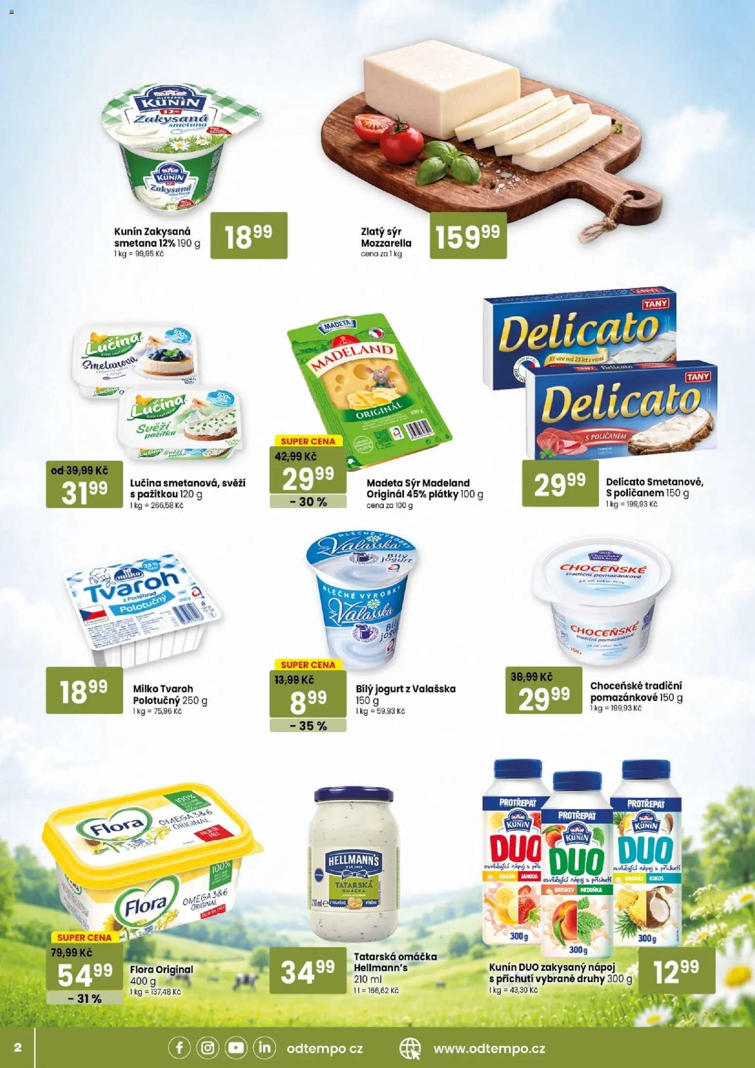 Tempo leták od 01.07.2026 | Strana: 2 | Produkty: Ananas, Hellmann's, Kokos, Mozzarella