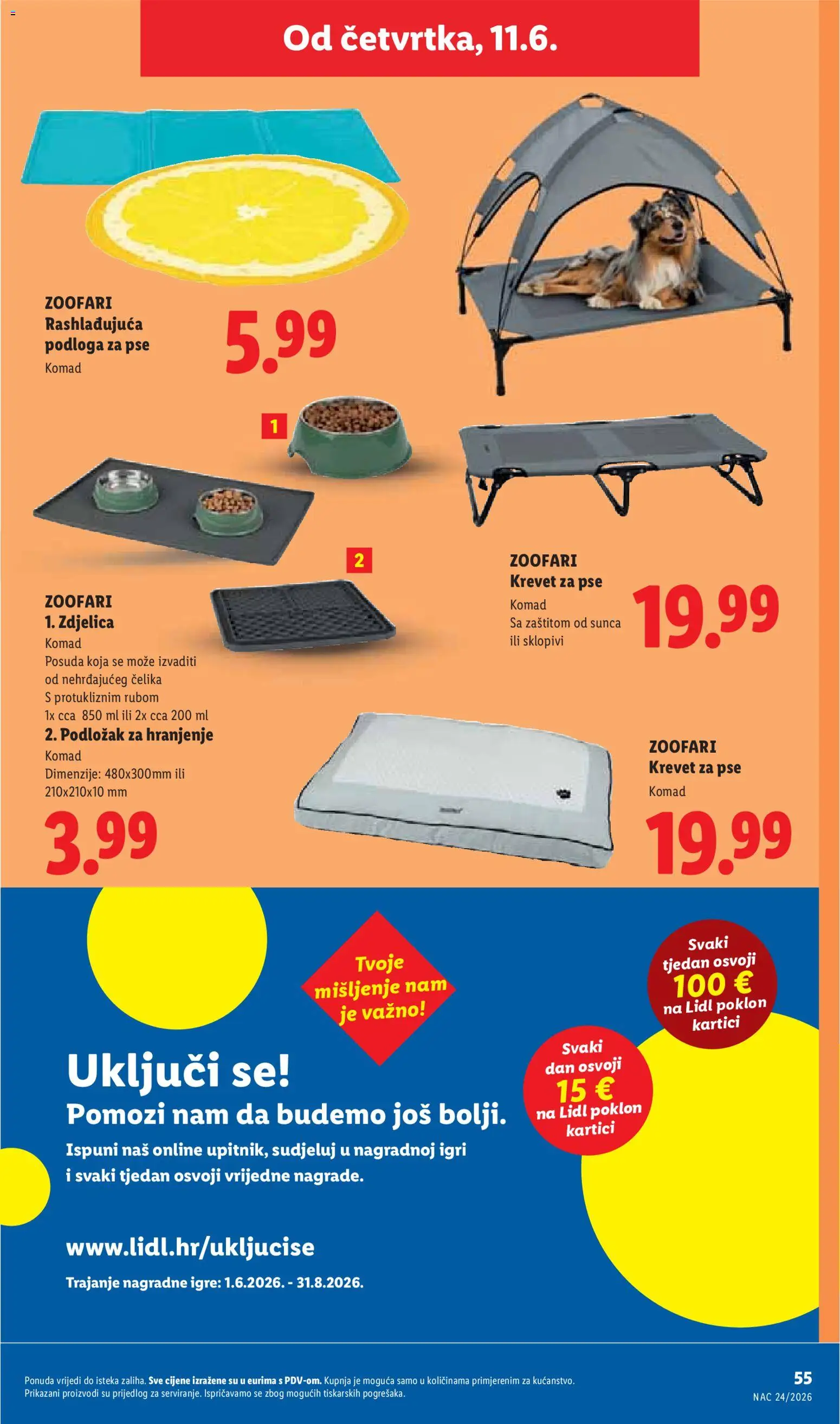 Lidl katalog | vrijedi od 08.06.2026 | Stranica: 55 | Proizvodi: Krevet