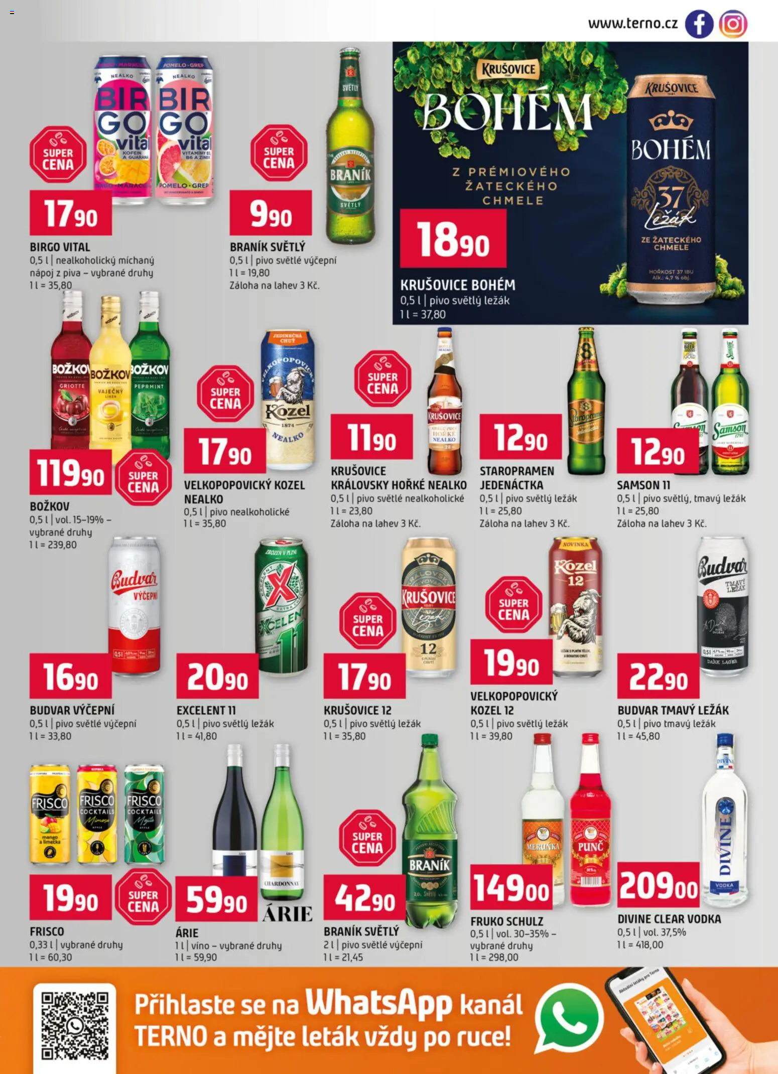 Terno leták od 15.04.2026 | Strana: 13 | Produkty: Pivo, Vodka, Frisco, Braník