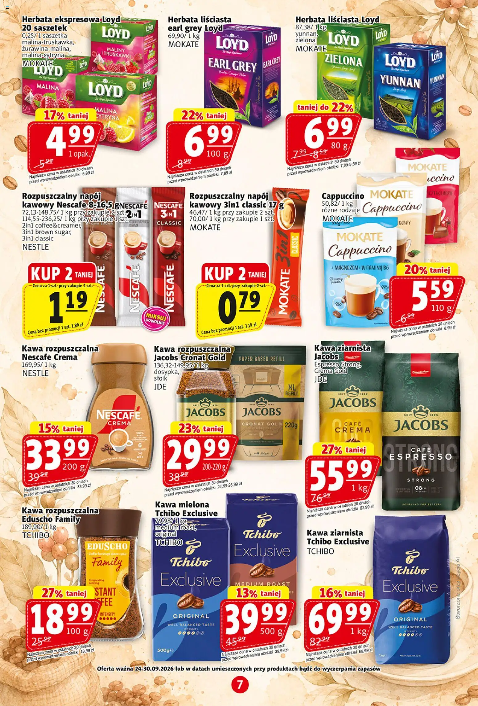 Prim Market gazetka od 24.09.2026 | Strona: 7 | Produkty: Malina, Nescafe, Kawa ziarnista, Herbata