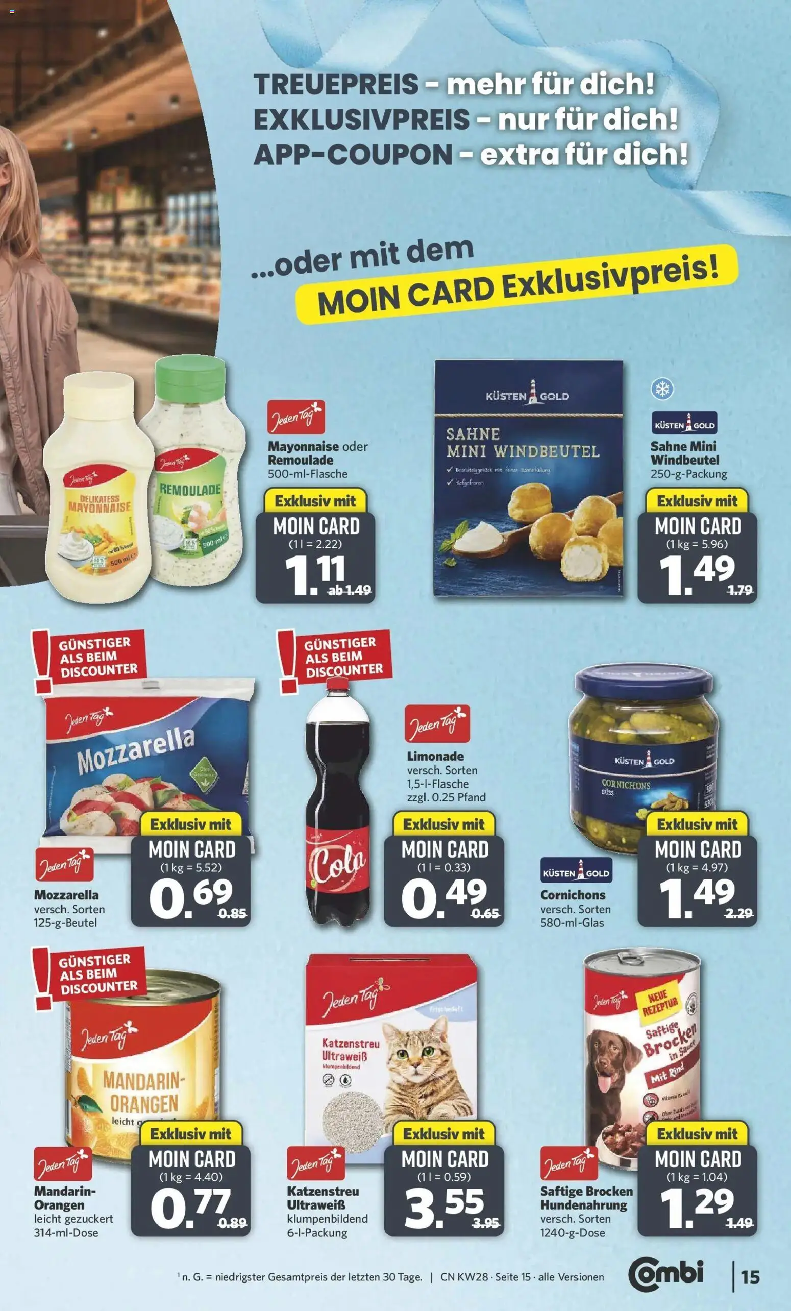Combi Prospekt Wardenburg – gültig ab 06.07.2026 | Seite: 15 | Produkte: Cola, Orangen, Mayonnaise, Sahne
