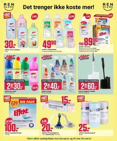 Forhåndsvisning av Europris kundeavis gyldig fra 24/08/2026 | Side: 12 | Produkter: Vaskemiddel, Oppvasktabletter, Ovn, WC rens