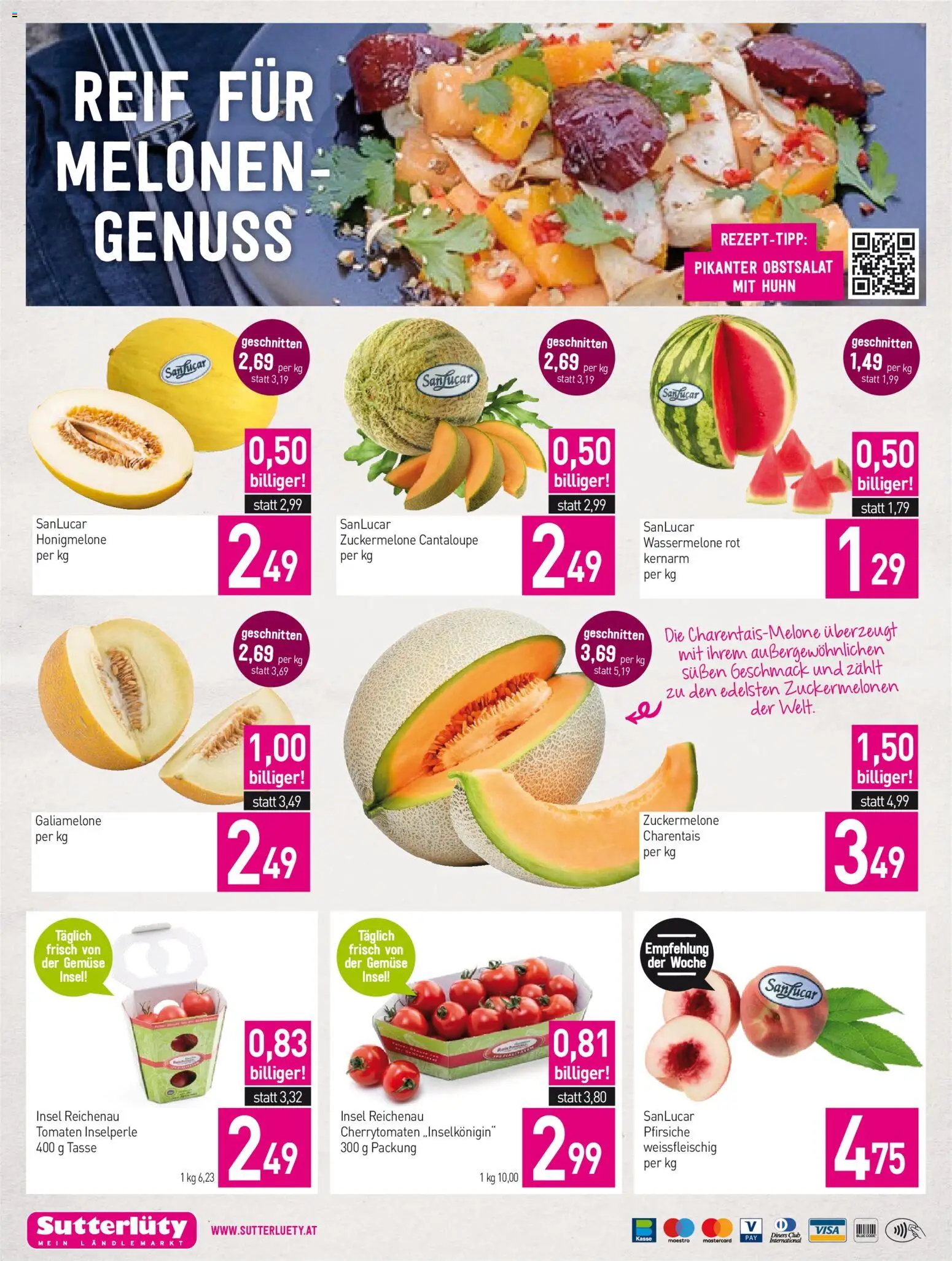 Sutterlüty Flugblatt gültig ab 09.07.2026 | Seite: 16 | Produkte: Gemüse, Wassermelone, Tomaten