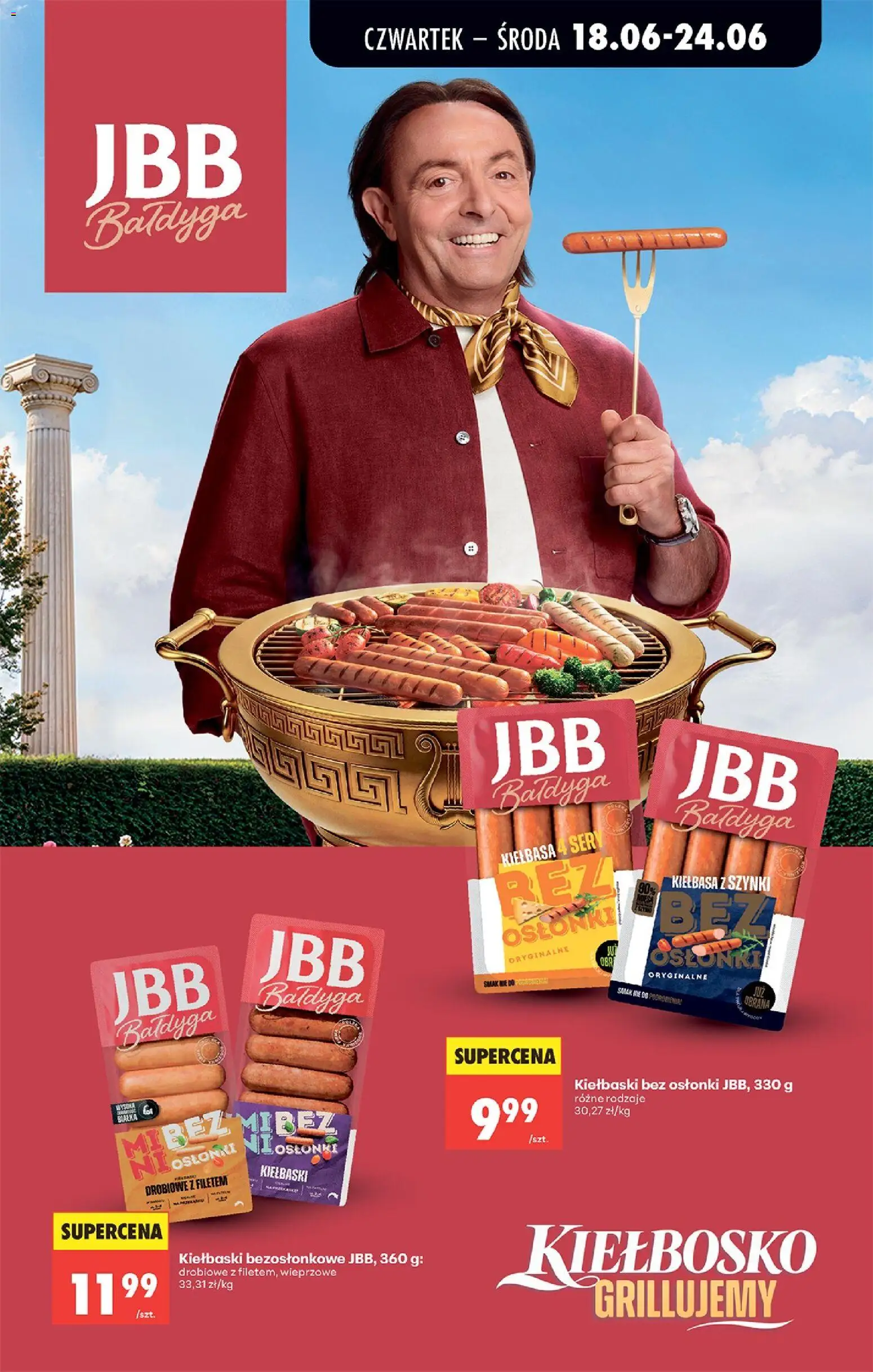 Biedronka gazetka od czwartku od 18.06.2026 | Strona: 43 | Produkty: Kiełbasa, Kiełbaski, Ser