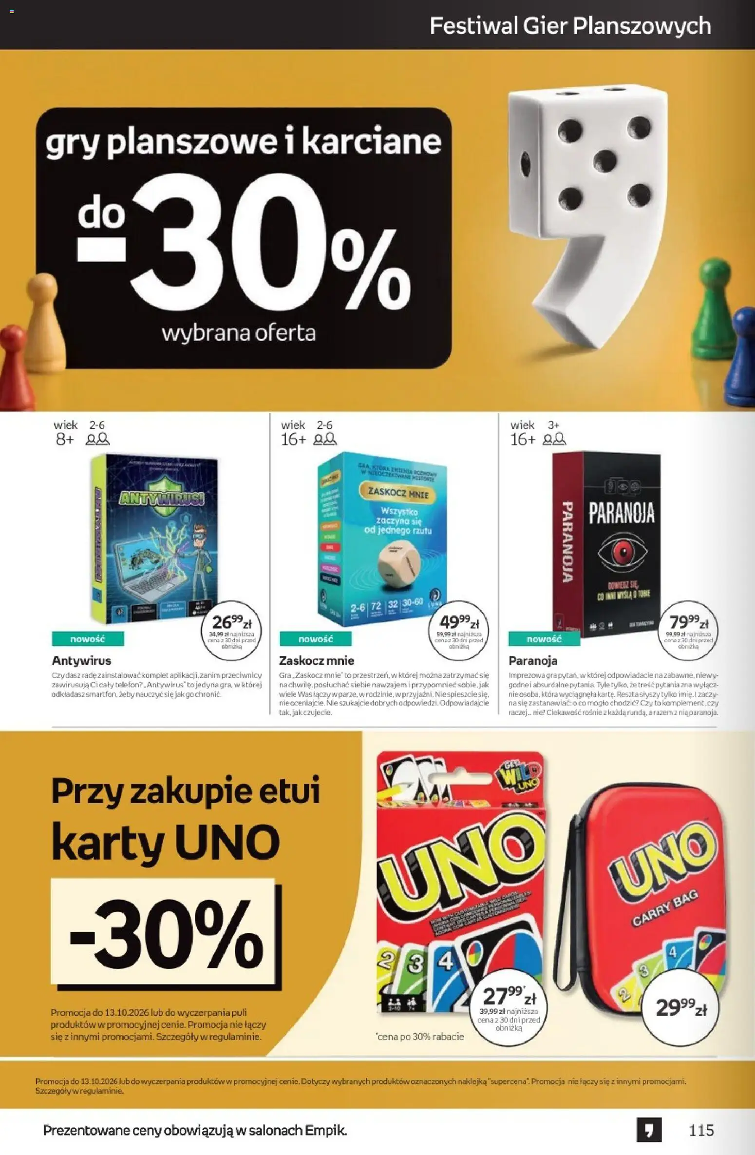 Empik promocje - Tom kultury Zabawki od 23.09.2026 | Strona: 24 | Produkty: Telefon, Gry planszowe, Gry