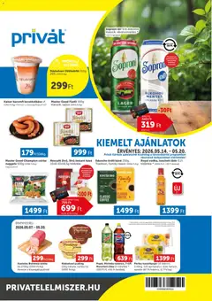 PRIVÁT akciós újság - amely érvényes a következő dátumtól: 14.05.2026