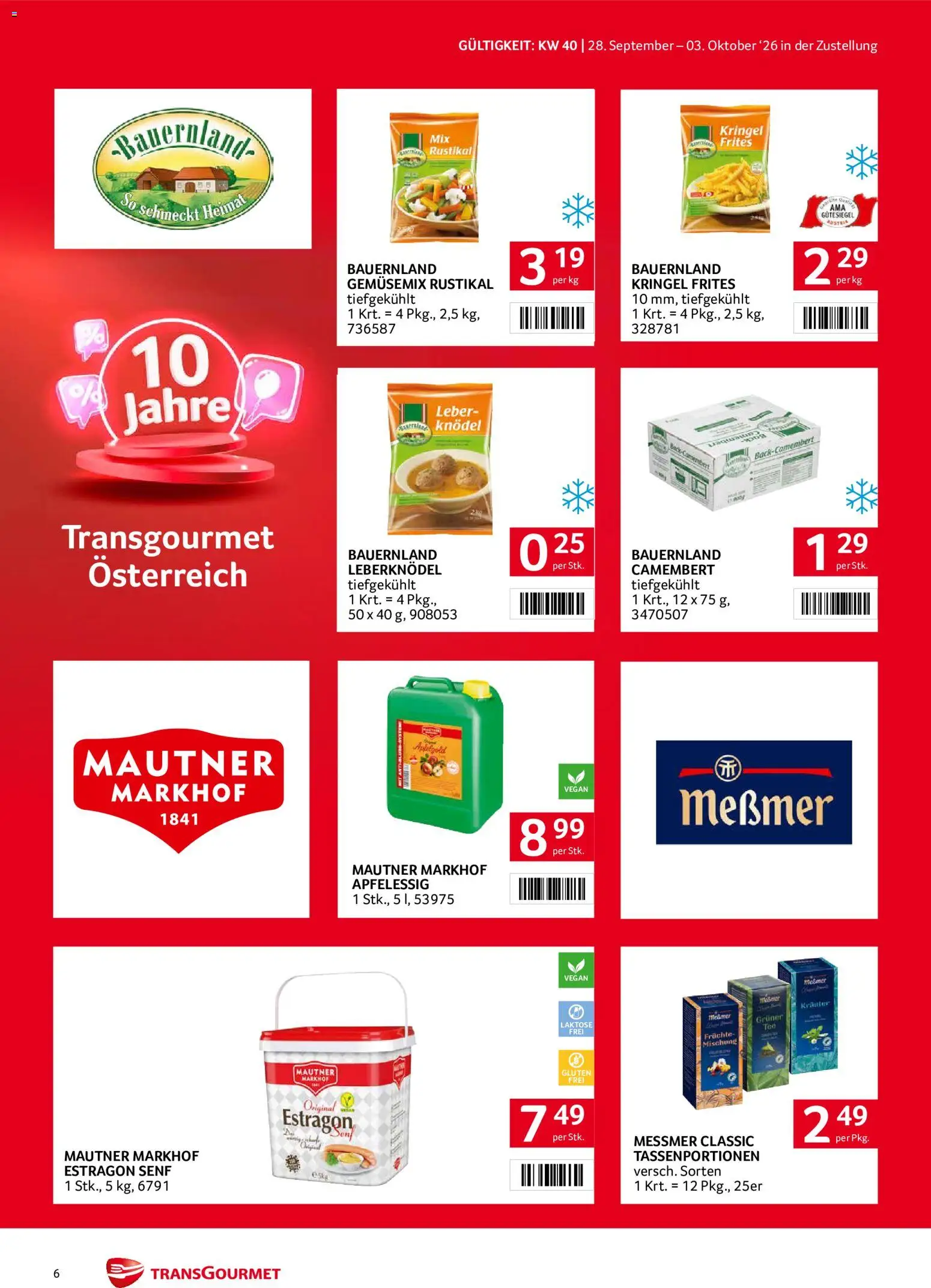 Transgourmet Zustellaktion gültig ab 28.09.2026 | Seite: 6