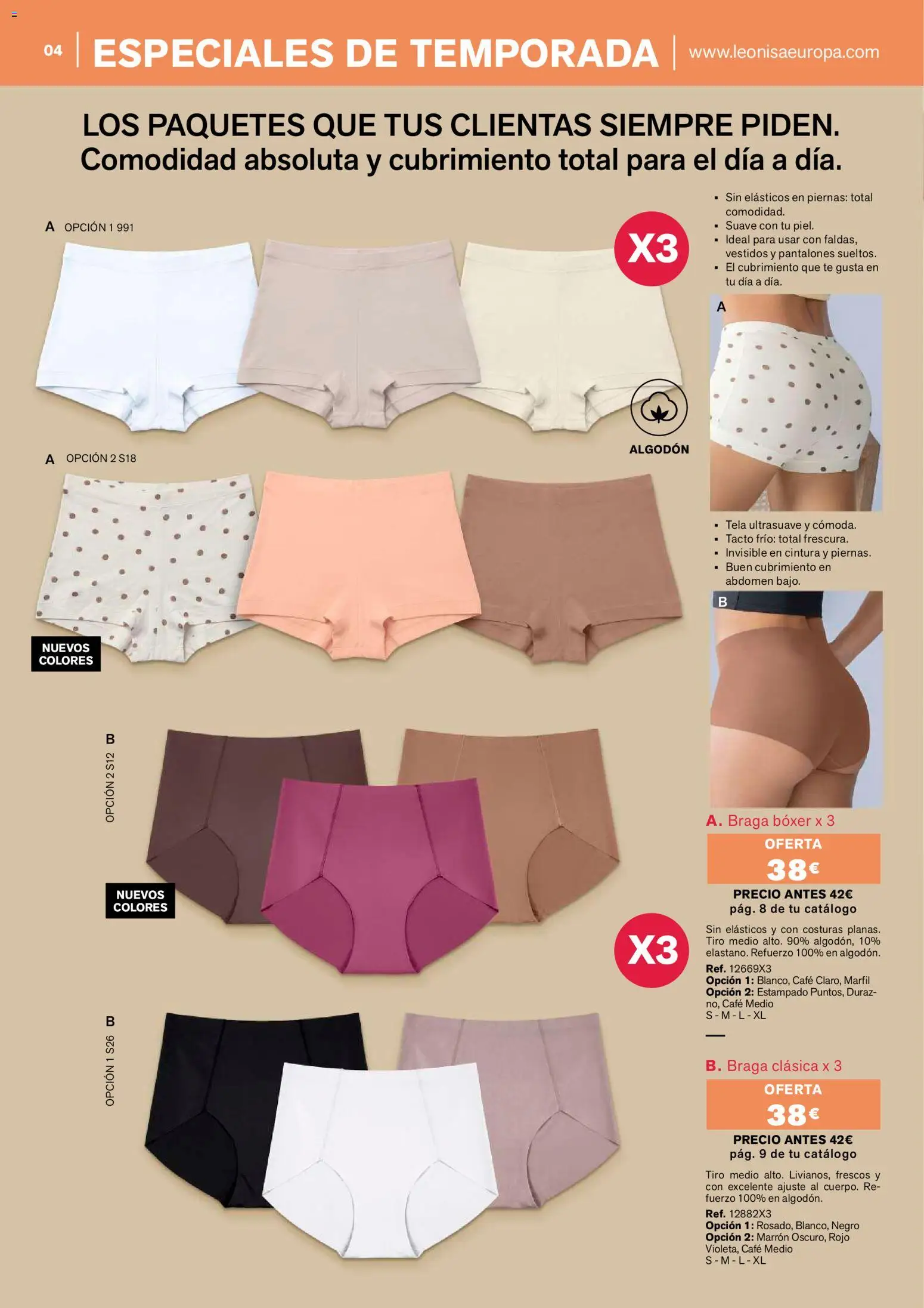 Leonisa Magazine │ válido desde el 01/09/2026 | Página: 4 | Productos: Pantalones, Café, Té, Braga