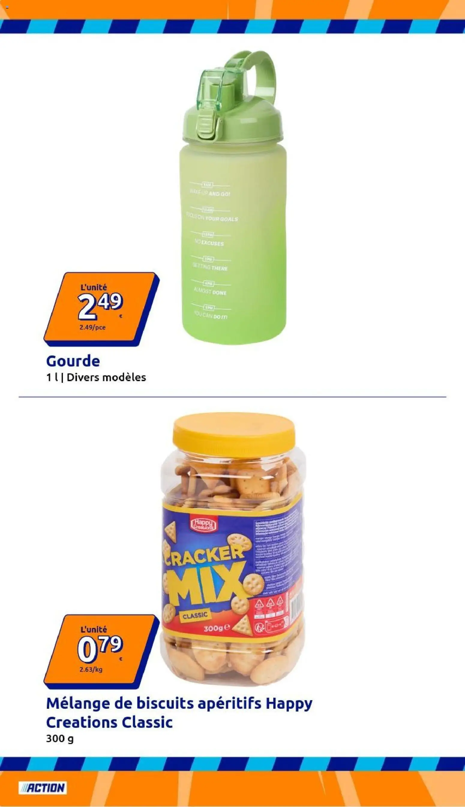 {H1} | Page: 12 | Produits: Gourde, Biscuits