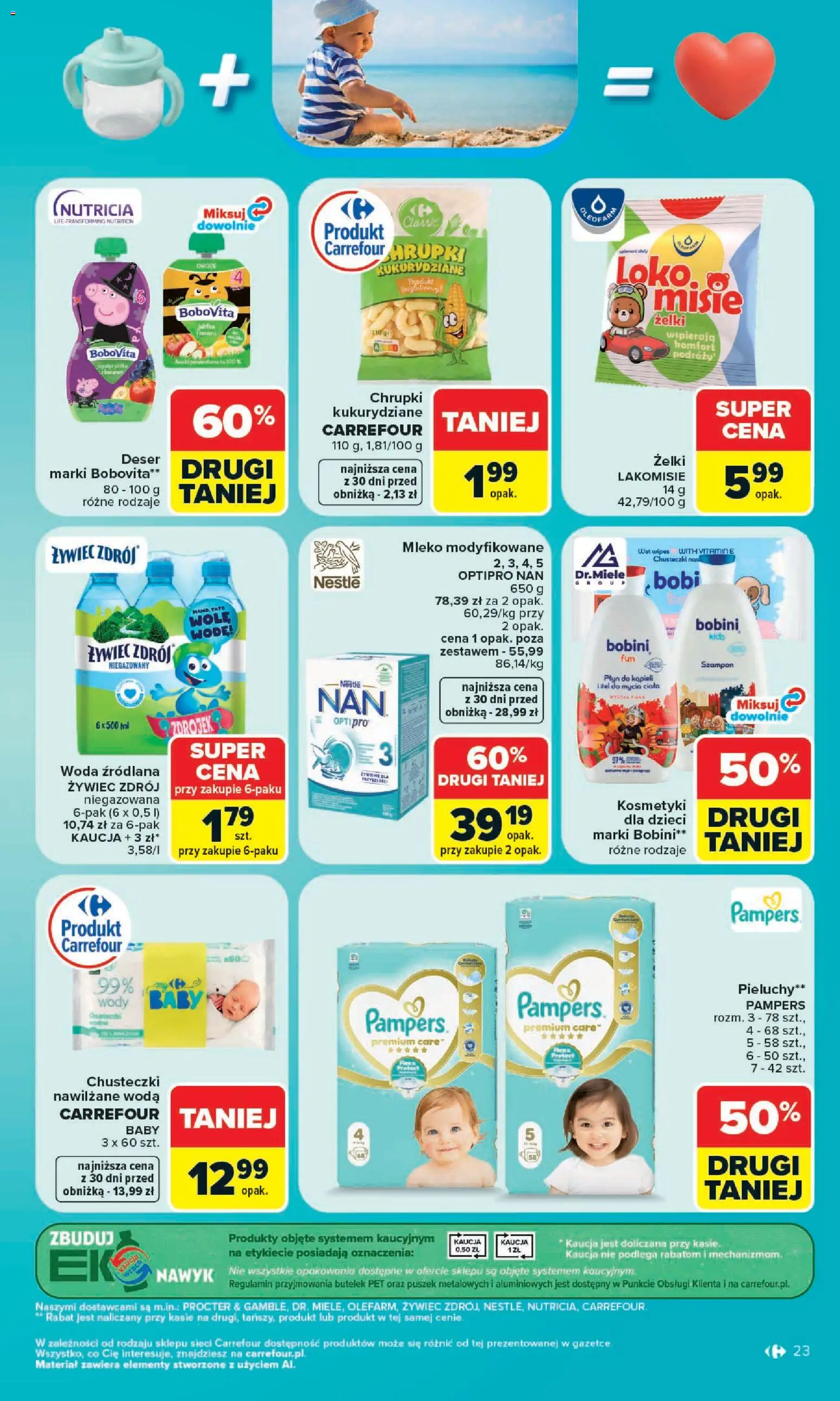 Carrefour gazetka od 20.07.2026 | Strona: 25 | Produkty: Chrupki, Kosmetyki, Płyn do kąpieli, Woda