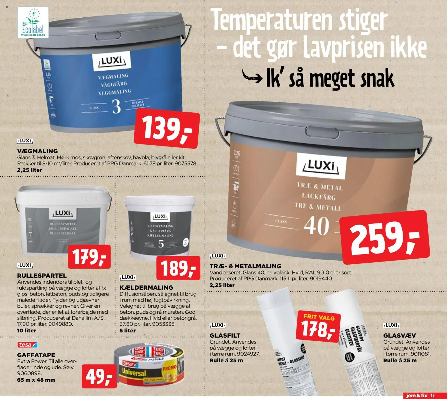 Jem & fix tilbudsavis – gyldig fra 05/07/2026 | Side: 15 | Produkter: Maling