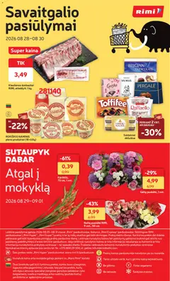 Rimi leidinys galioja nuo 2026.08.25 | Puslapis: 31 | Prekių: Sviestas, Grietinė, Saldainiai, Pieno produktai