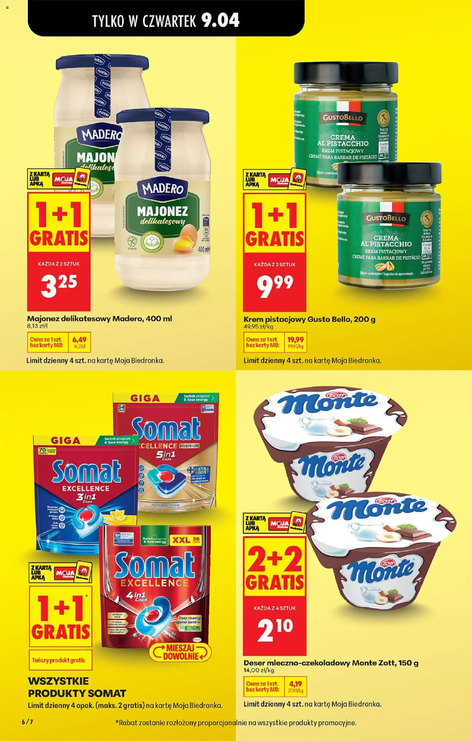 Biedronka gazetka od czwartku od 09.04.2026 | Strona: 10 | Produkty: Karta, Krem, Majonez