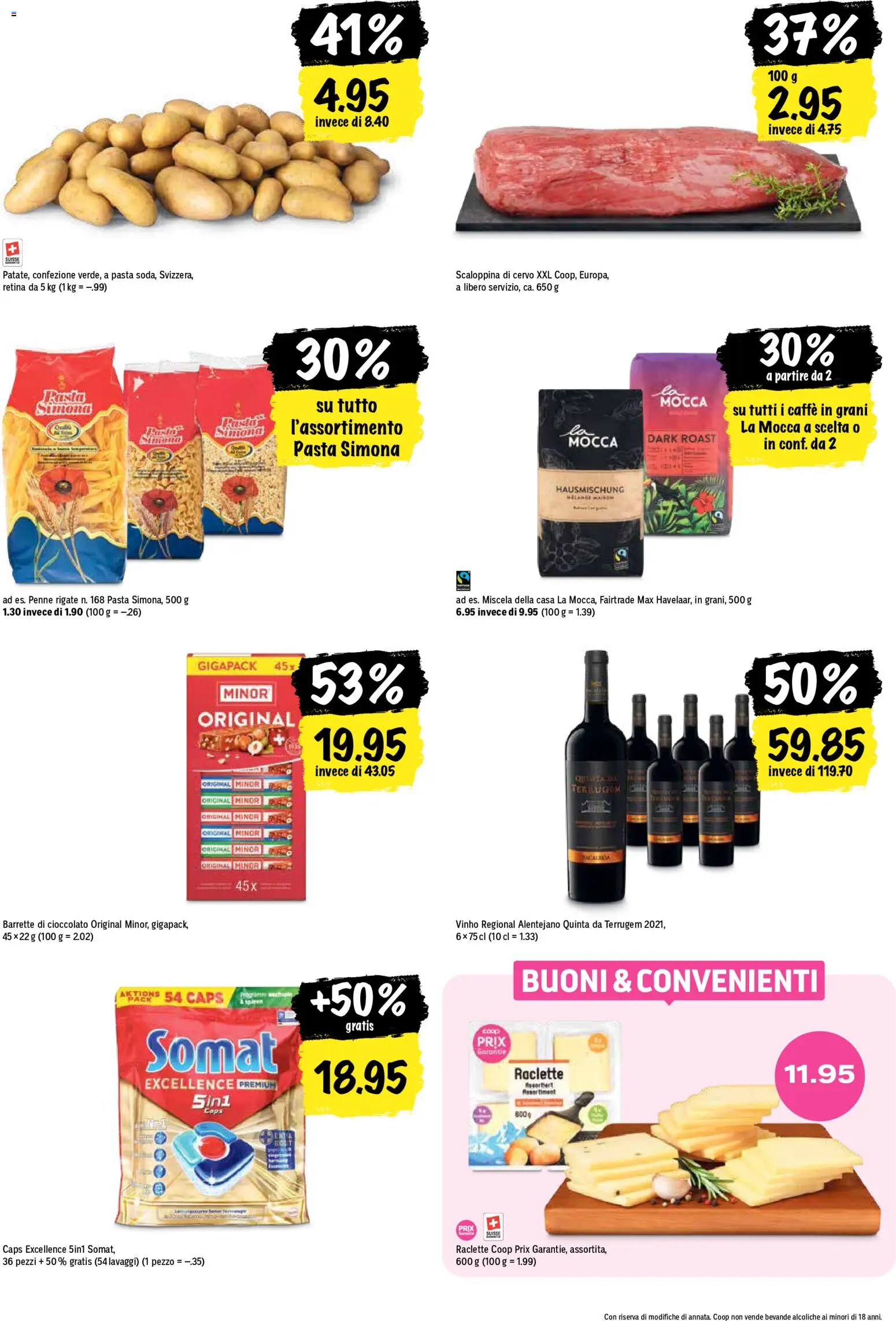 Coop aktionen IT – gültig ab 08.10.2026 | Seite: 22 | Produkte: Pasta, Raclette