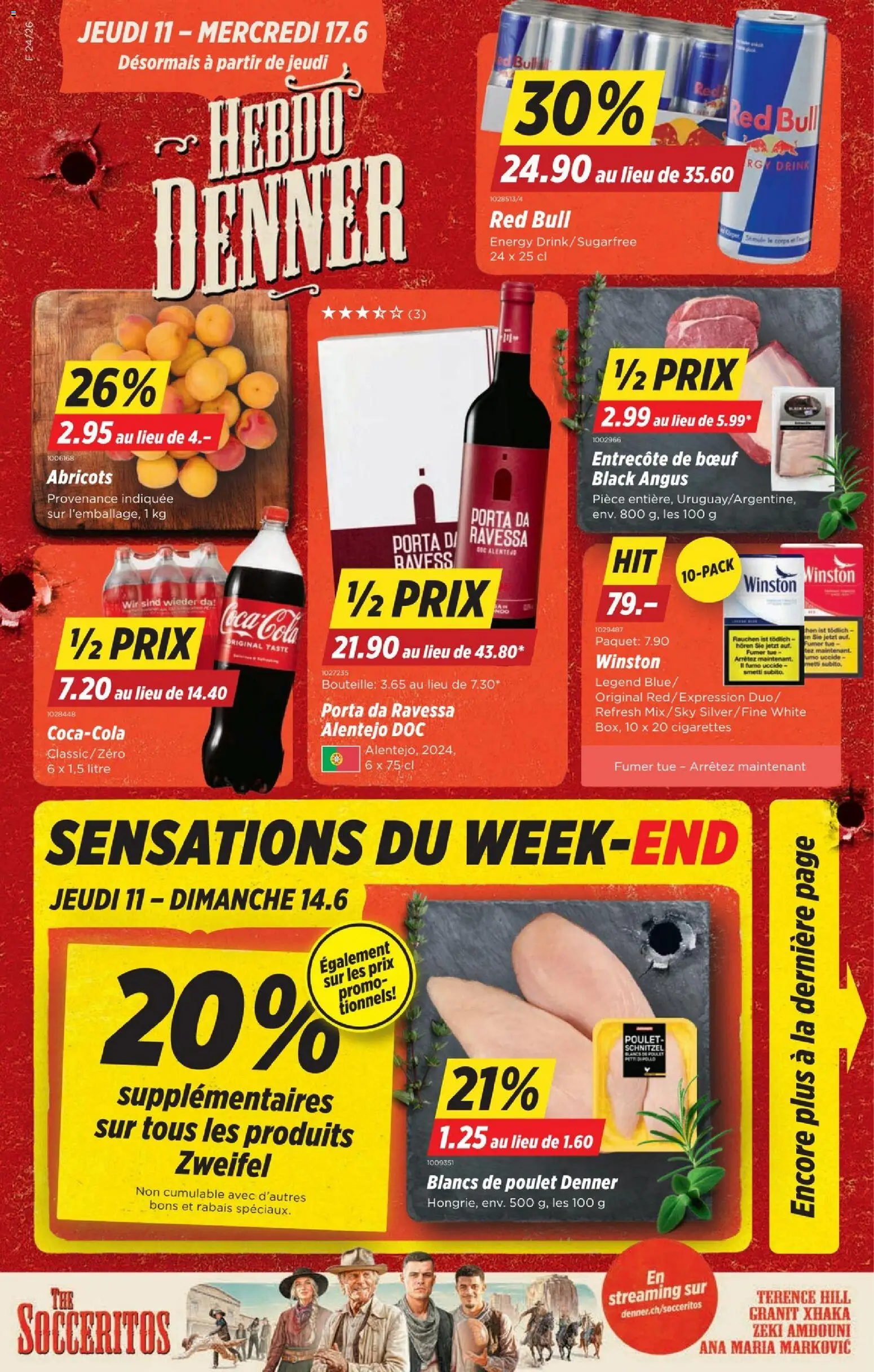 Denner aktionen FR – gültig ab 11.06.2026 | Seite: 1 | Produkte: Red bull, Coca Cola