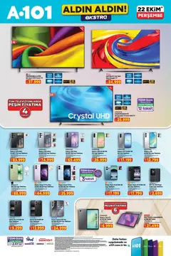 22 Ekim 2026 tarihinden itibaren geçerli olan A101 kataloğu önizlemesi | Sayfa: 5 | Ürünler: TV, Iphone, Tablet, USB