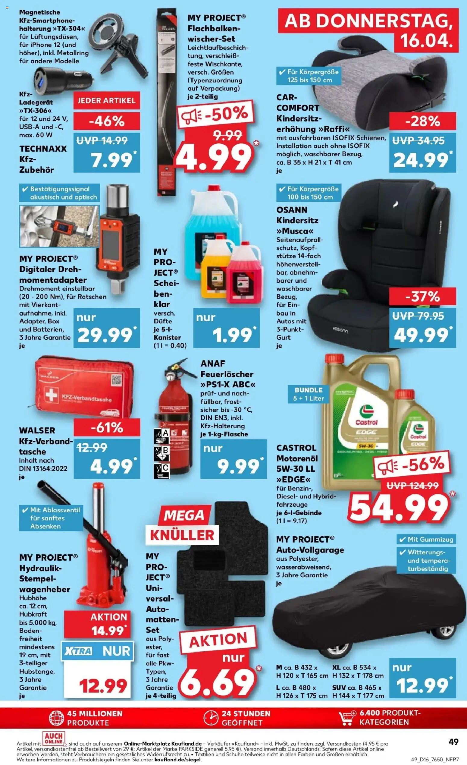 Kaufland Prospekt Horb Am Neckar	 – gültig ab 13.04.2026 | Seite: 61 | Produkte: Adapter, Box, Ladegerät, Smartphone