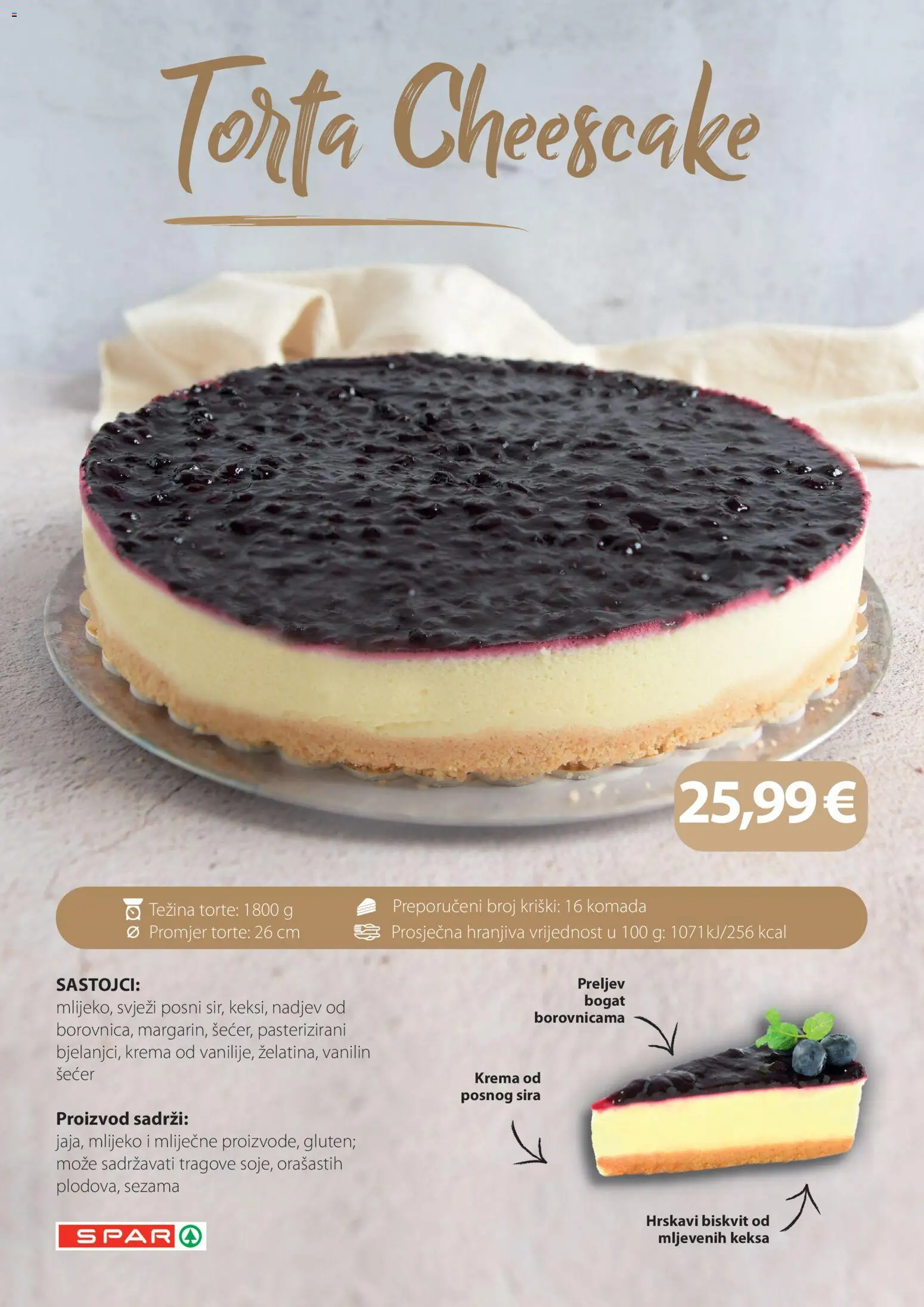 Spar katalog | vrijedi od 05.06.2026 | Stranica: 15 | Proizvodi: Mlijeko, Krema, Torta, Vanilin šećer