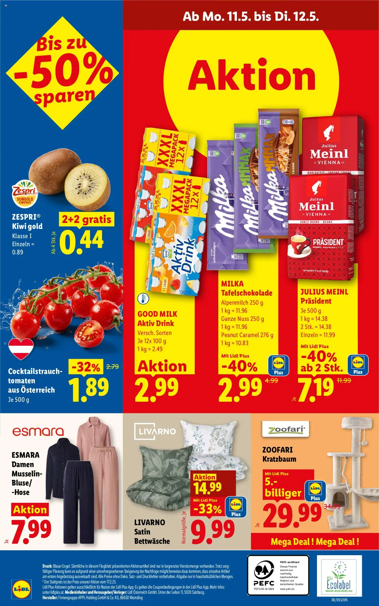 Lidl Flugblatt - Eisenstadt, Ebenfurth, Mattersburg gültig ab 07.05.2026 | Seite: 30 | Produkte: Kiwi, Hose, Tomaten