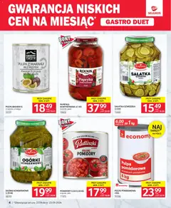 Pogląd oferty "Selgros cash&carry gazetka - Duet" - ważna od 27.08.2026 | Strona: 4 | Produkty: Sałatka szwedzka, Papryka, Pomidory, Sałatka