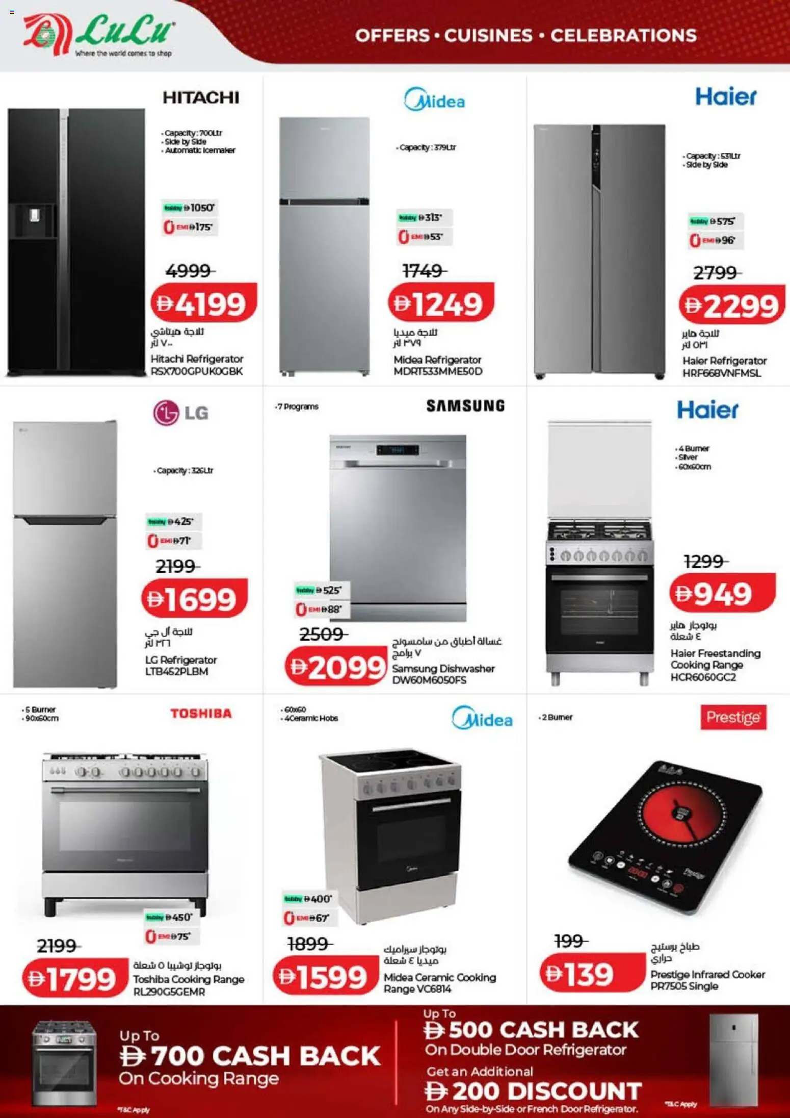 {H1} | Page: 68 | Products: Refrigerator, Dishwasher, Cooker