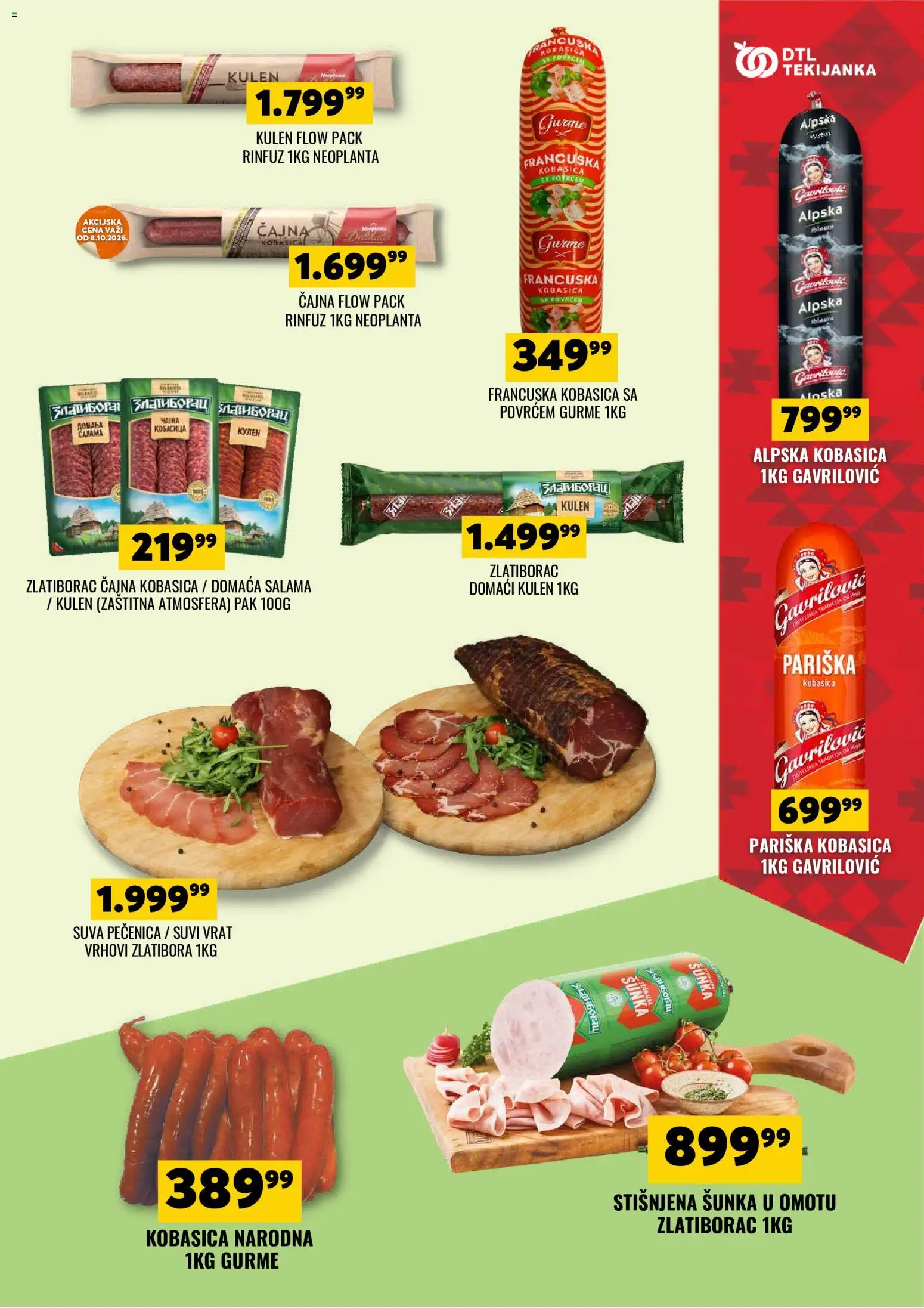 Tekijanka katalog - važi od 07.10.2026 | Strana: 9 | Proizvode: Kulen, Vrat, Salama, Pečenica