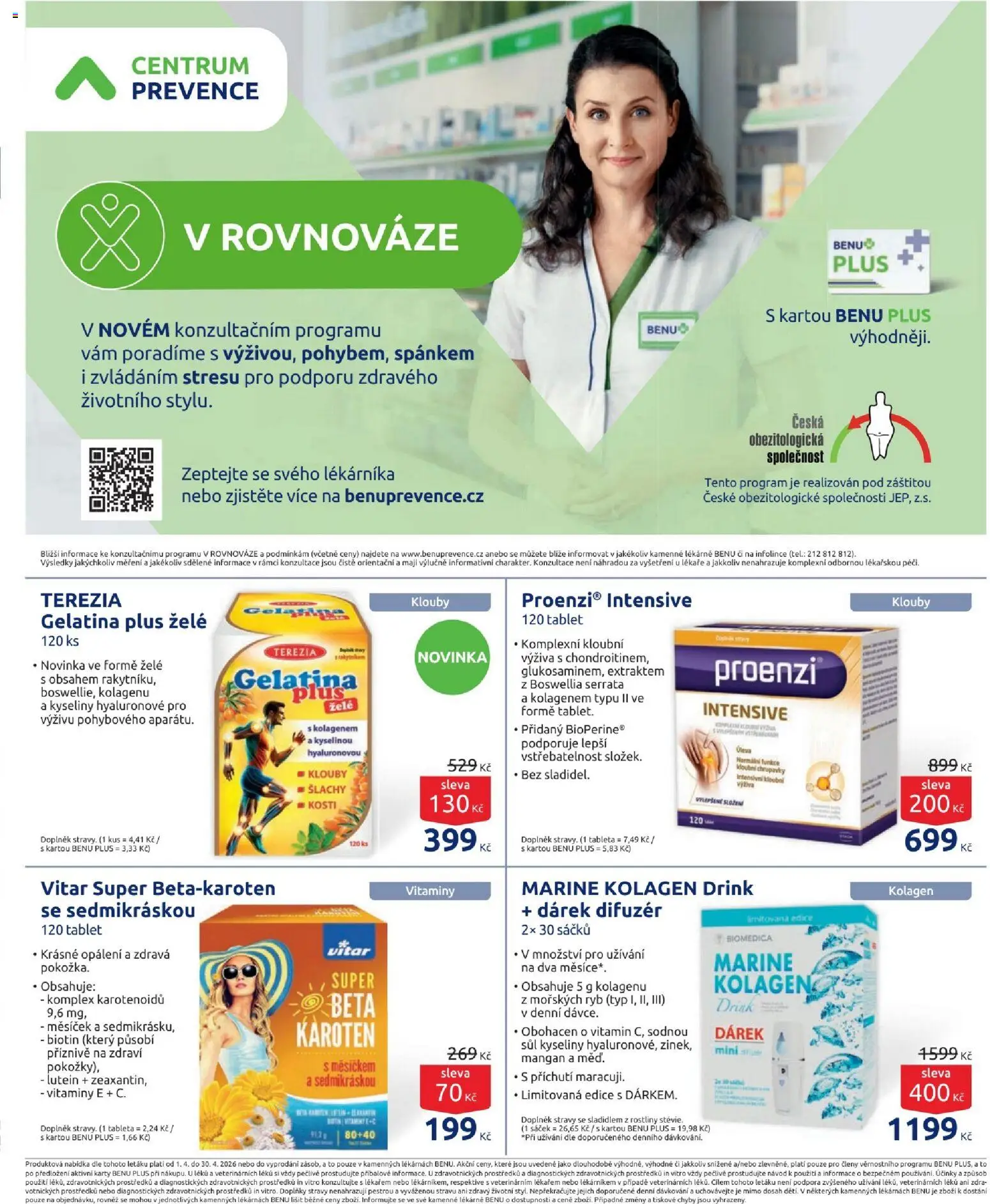 Benu - Leták od 01.04.2026 | Strana: 22 | Produkty: Tablet, Vitamíny, Karty, Sáček
