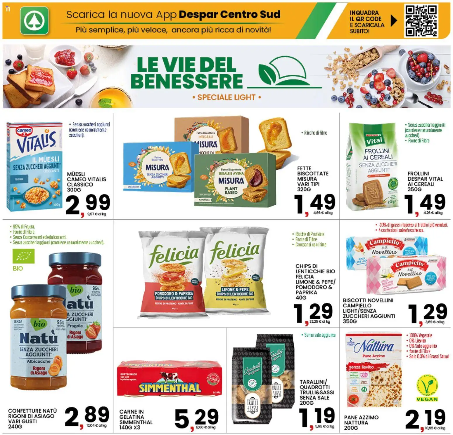 Volantino Interspar del 09/07/2026 | Pagina: 11 | Prodotti: Fragole, Limone, Albicocche, Fette biscottate