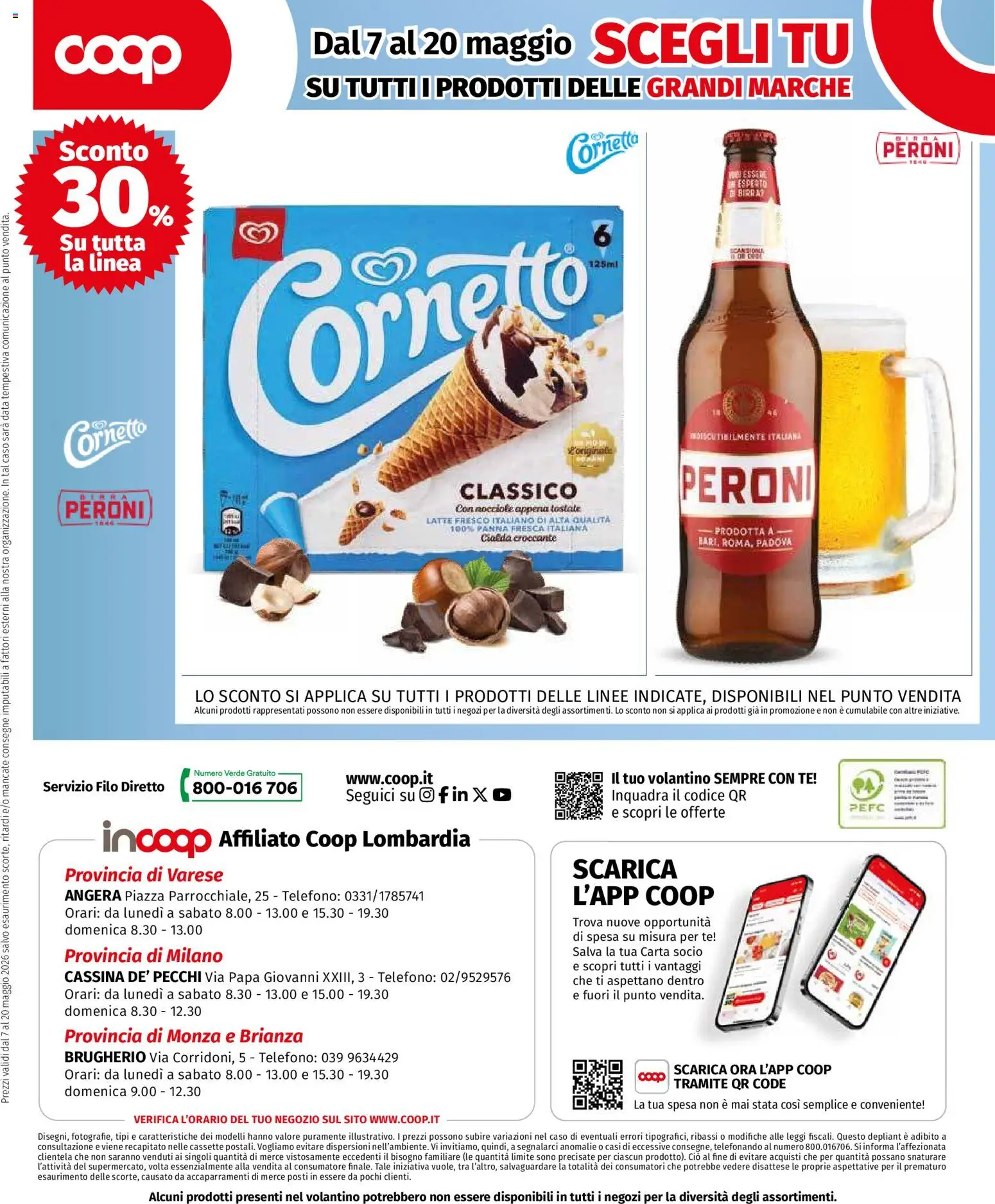 Volantino COOP del 07.05.2026 | Pagina: 4 | Prodotti: Birra, Tè, Latte, Data