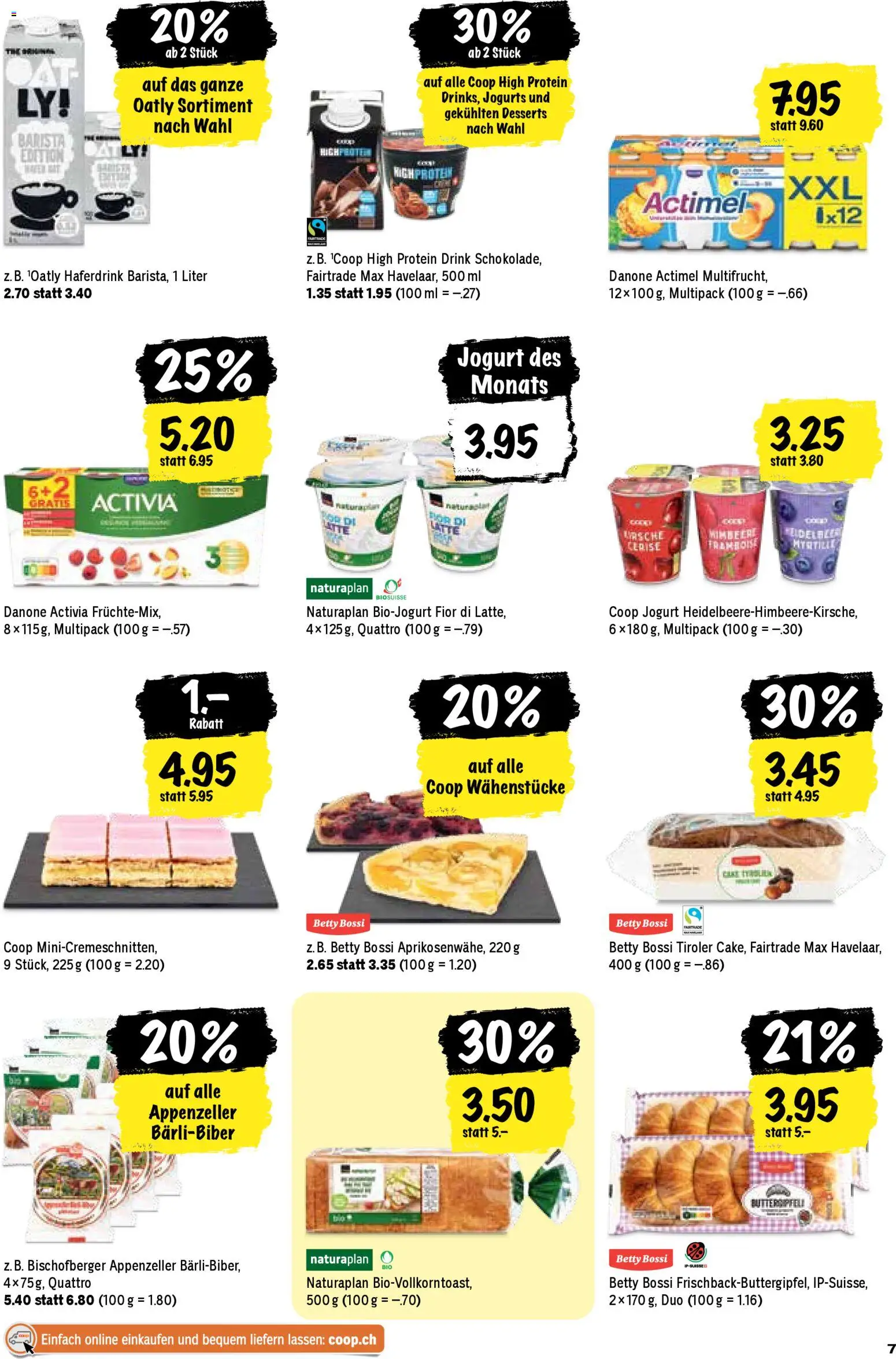 Coop aktionen – gültig ab 09.04.2026 | Seite: 7 | Produkte: Actimel, Butter