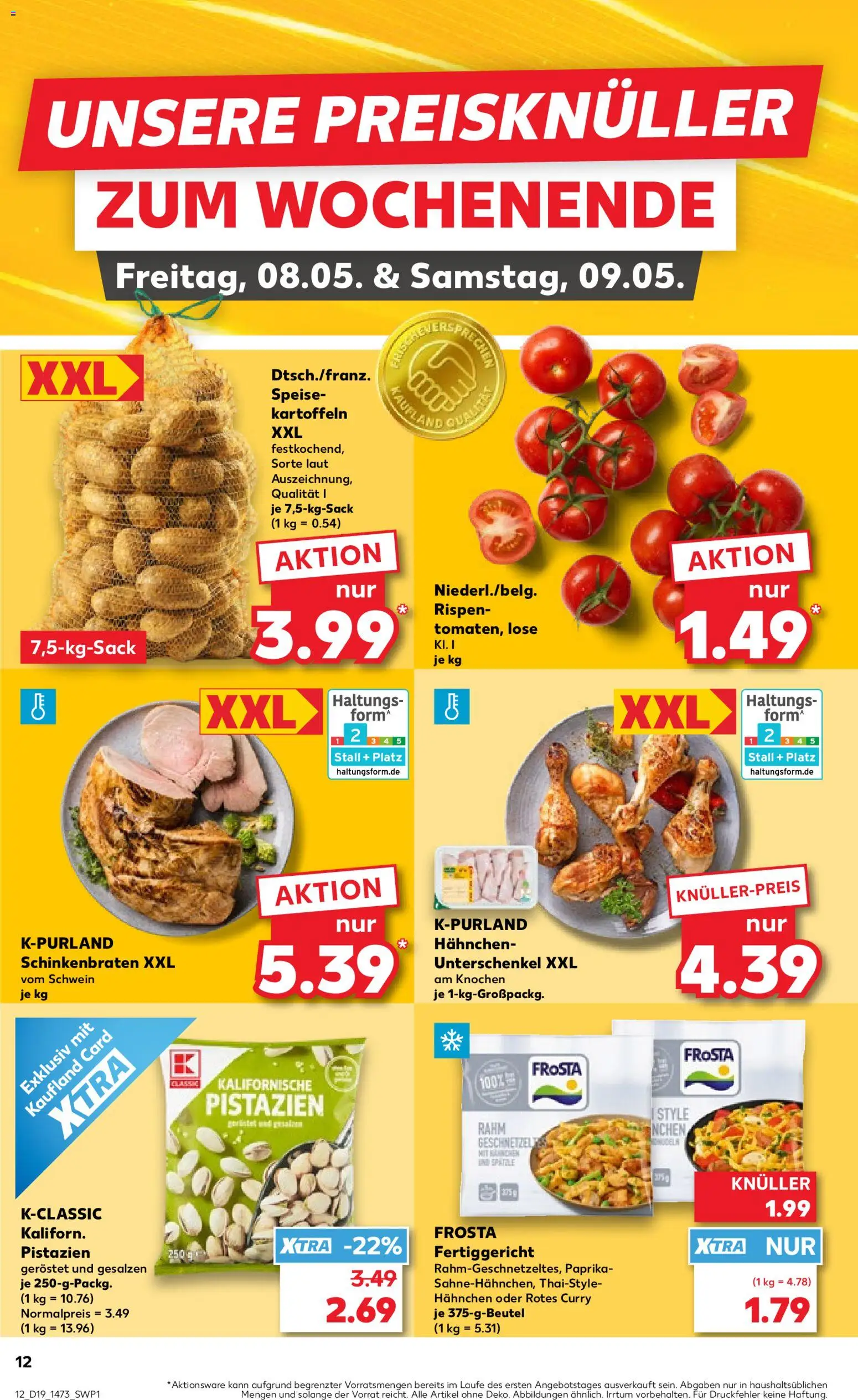 Kaufland Prospekt Frankfurt (Oder)	 – gültig ab 07.05.2026 | Seite: 12 | Produkte: Hahnchen, Frosta, Kartoffeln, Paprika