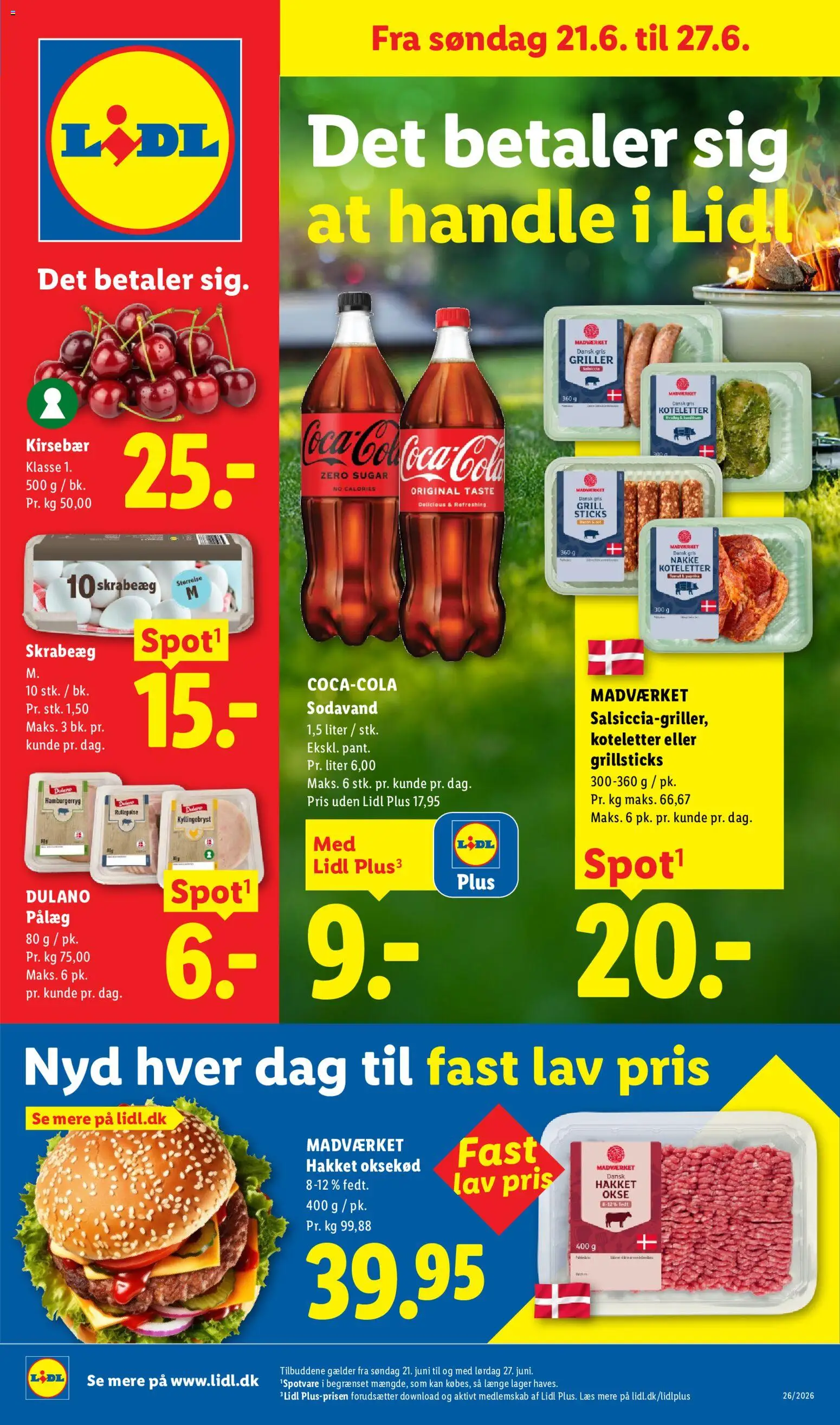 Lidl tilbudsavis – gyldig fra 21/06/2026 | Side: 16 | Produkter: Oksekød, Pålæg, Søm, Grill